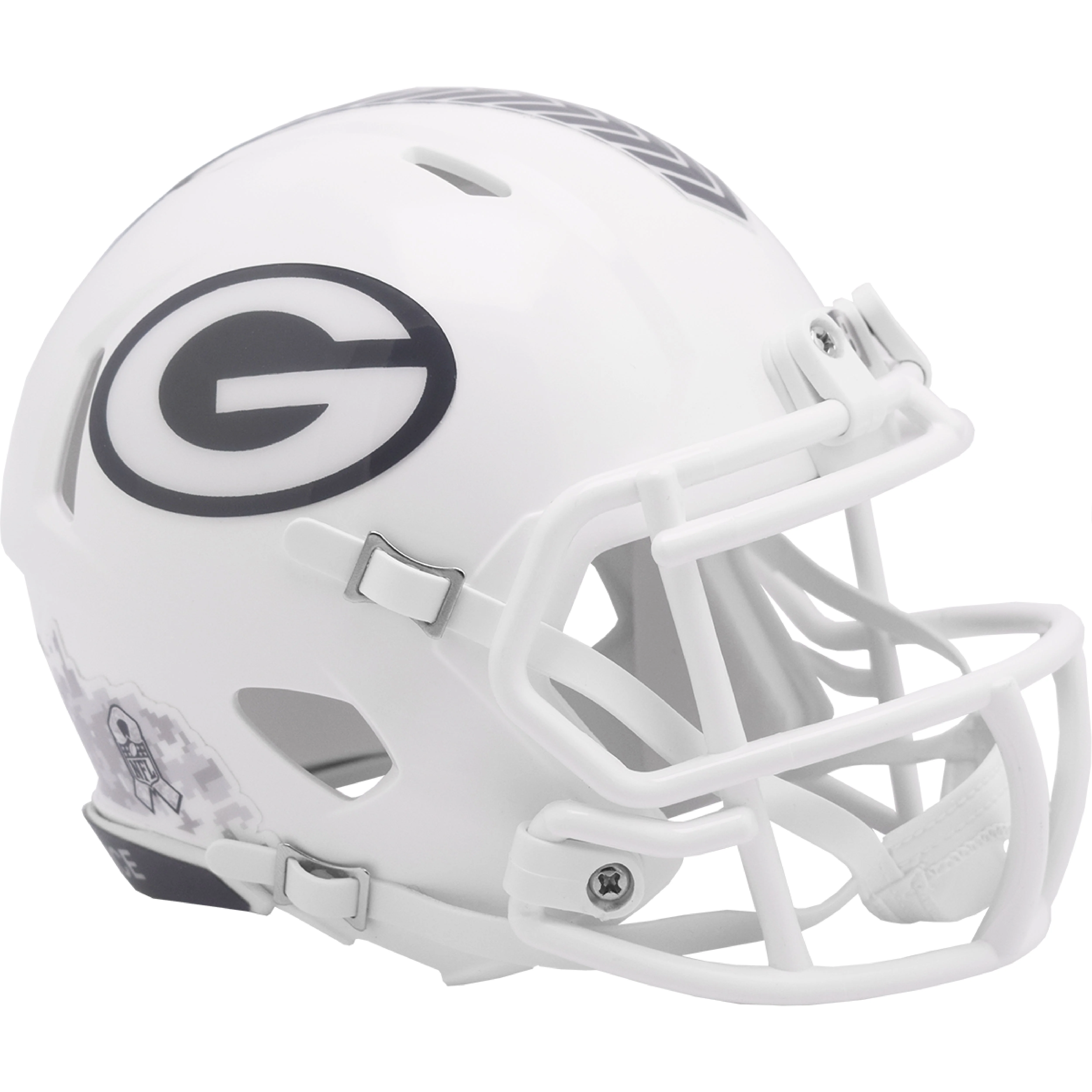 Green Bay Packers 2024 Salute to Service Riddell Speed Mini Football Helmet