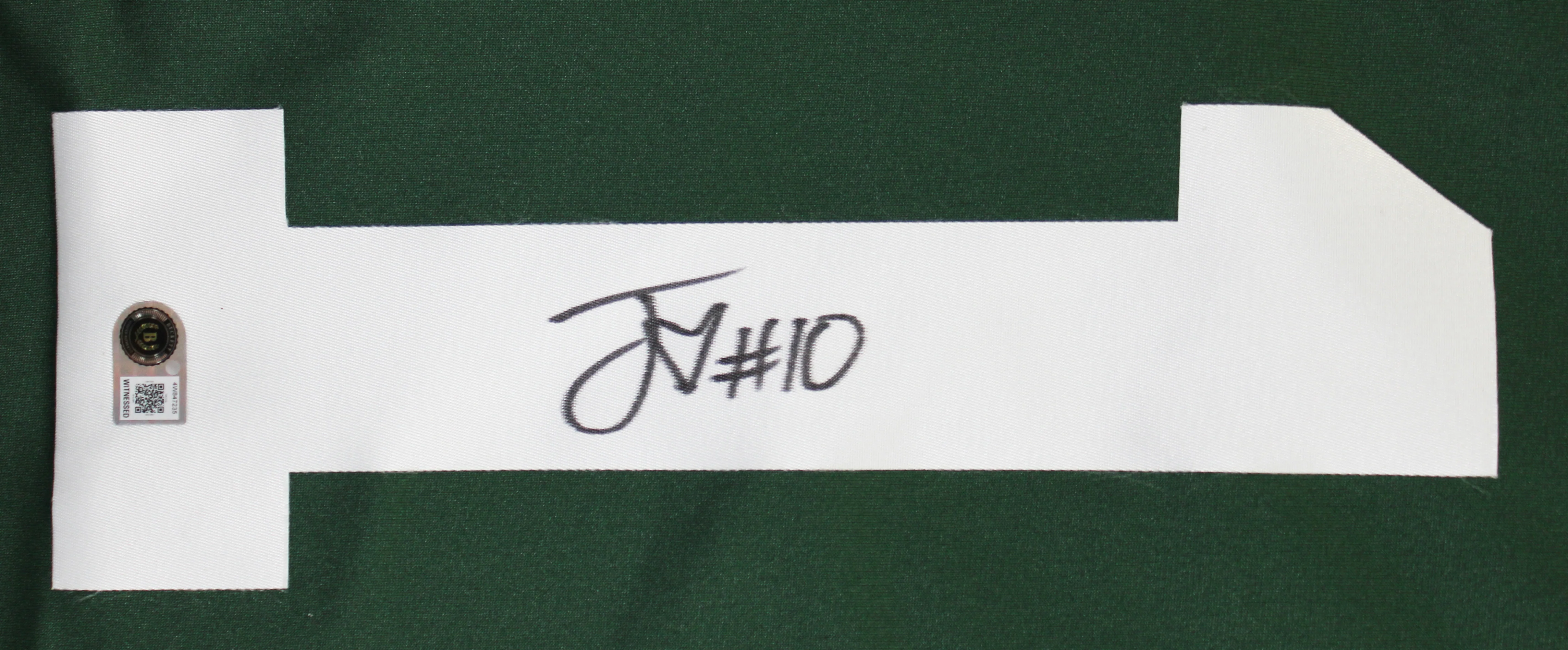 Packers Jordan Love Authentic Signed Green Nike Limited Jersey BAS Witnessed - Image 2