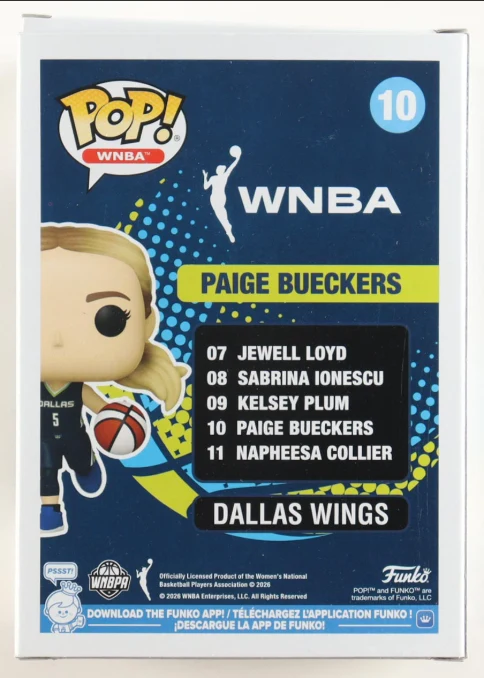 Paige Bueckers Signed "Wings" #10 Funko Pop! - PSA - Image 3
