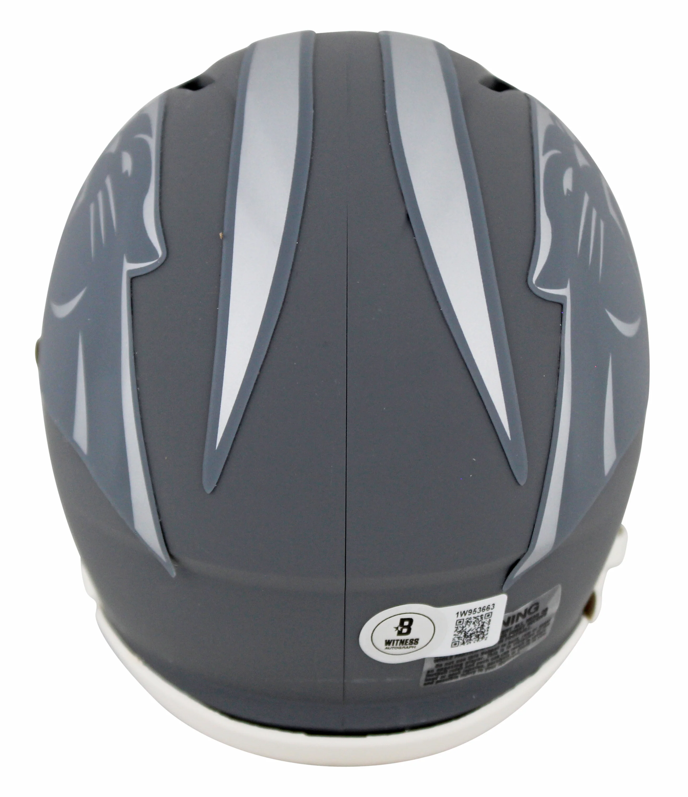 Panthers Julius Peppers Authentic Signed Slate Speed Mini Helmet BAS Witnessed - Image 3