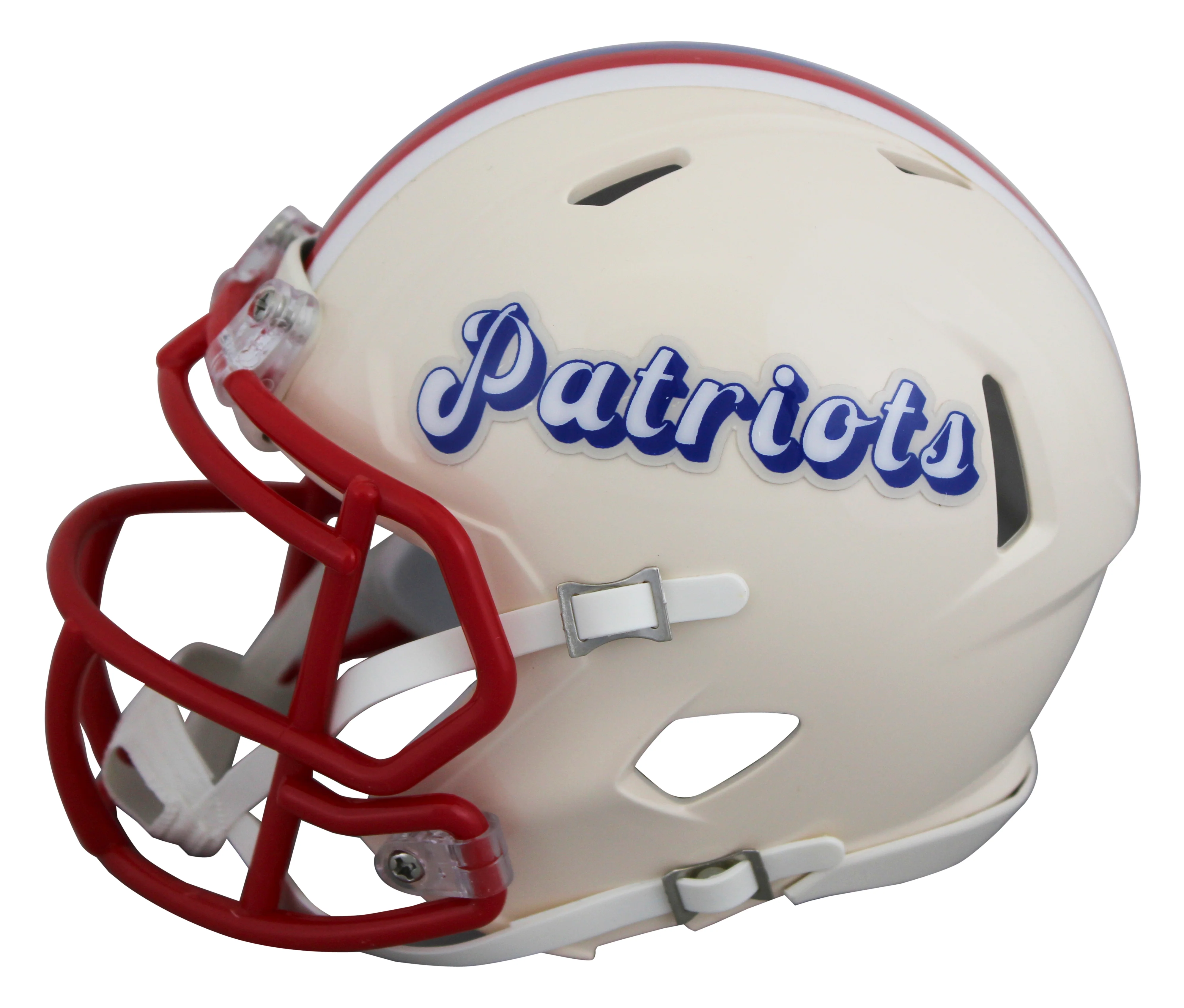Patriots Wes Welker Signed Retro Speed Mini Helmet W/ Case JSA Witnessed - Image 4