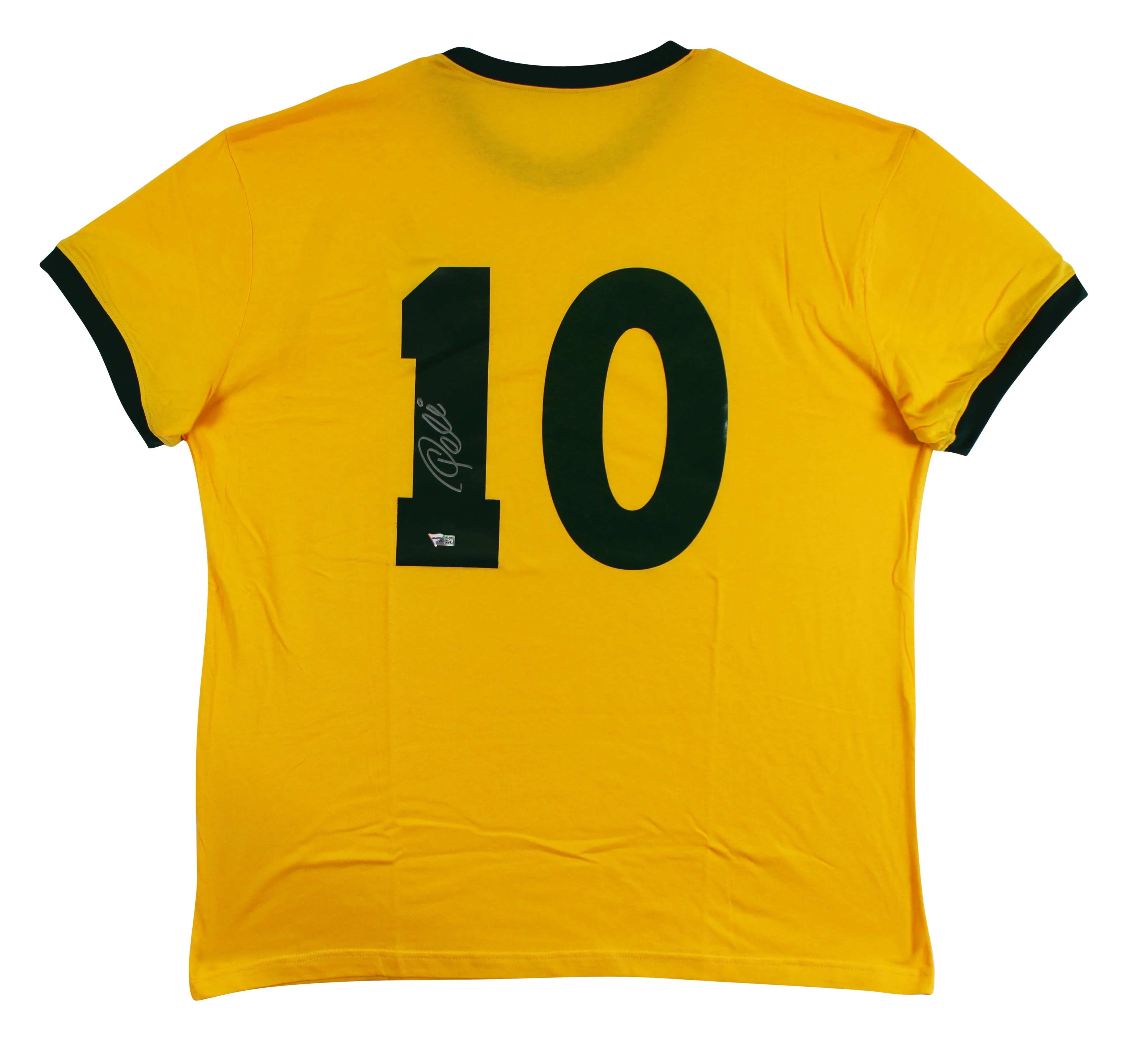Pele Authentic Signed Brazil Yellow Jersey Autographed Fanatics #A788628
