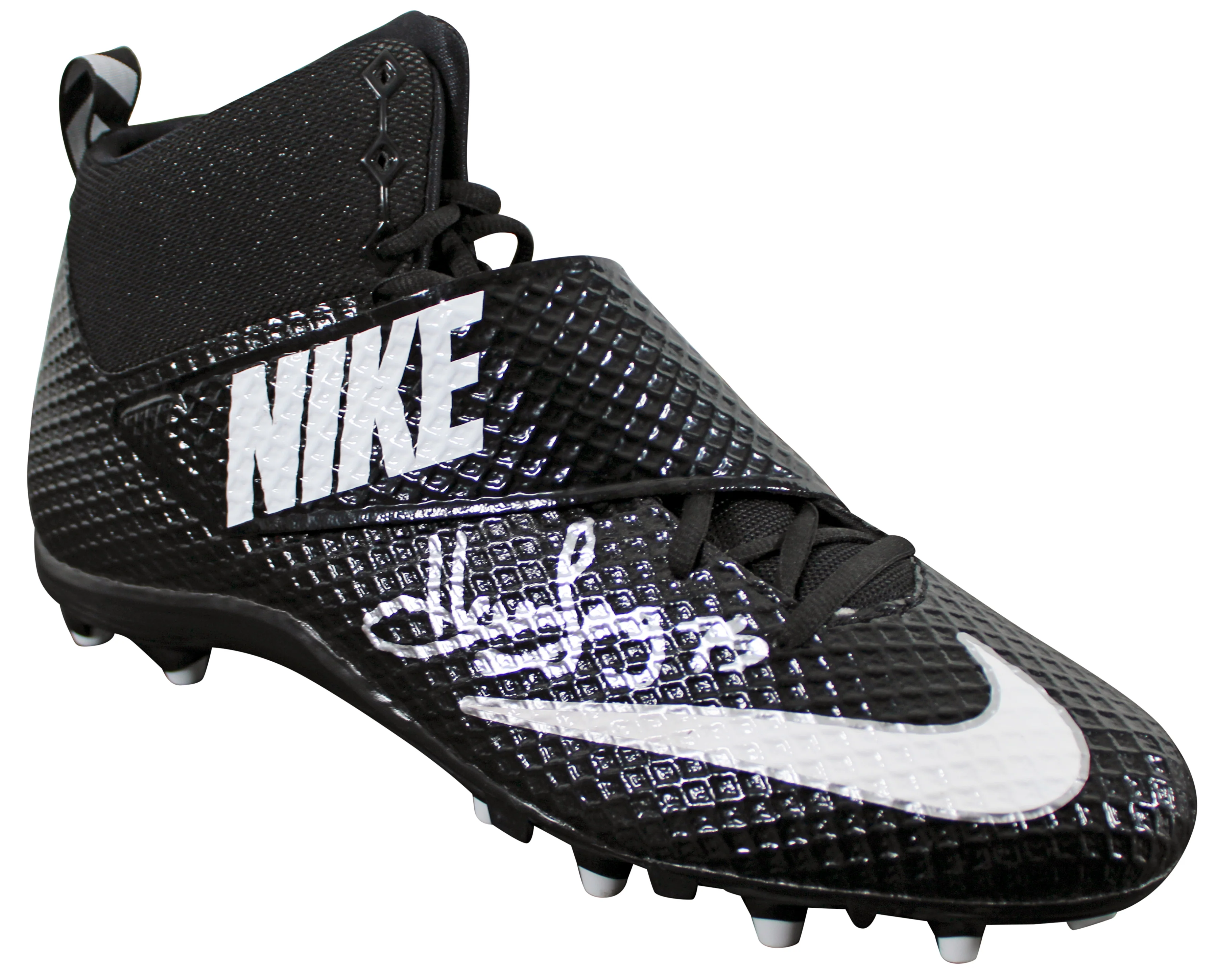 Raiders Howie Long Signed Black Nike Strike Pro Football Right Cleat BAS Witness - Image 2