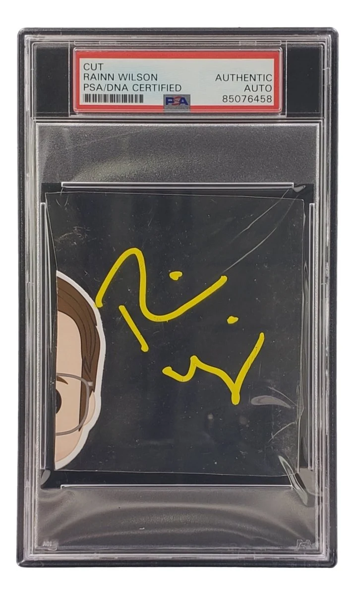 Rainn Wilson Signed Slabbed Funko Pop Cut Signature PSA/DNA 85076458 - Image 4