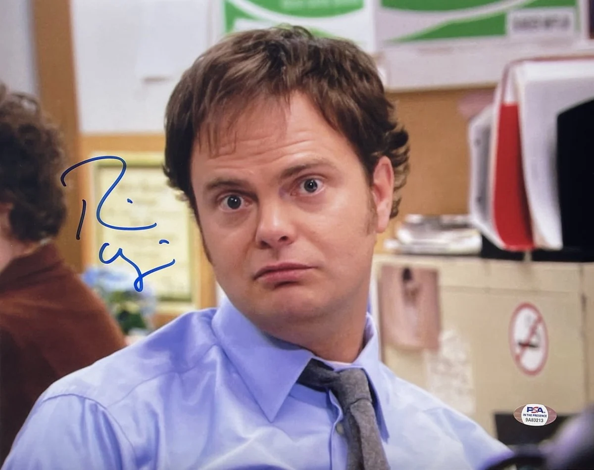 Rainn Wilson Signed The Office 11x14 Photo Dwight Schrute as Jim PSA/DNA ITP - Image 5