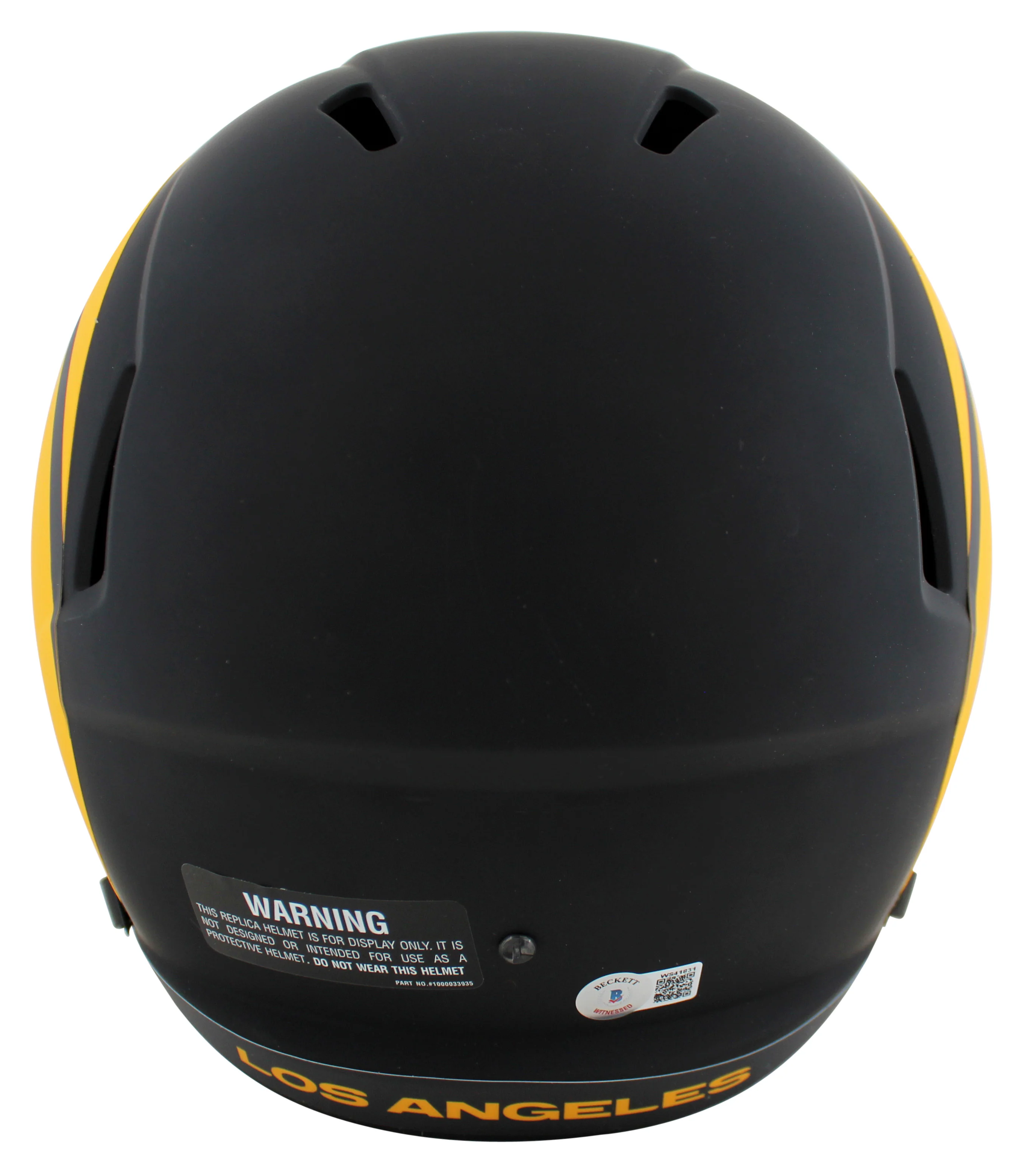 Rams Eric Dickerson "HOF 99" Signed Eclipse F/S Speed Rep Helmet w/ Case BAS Wit - Image 4