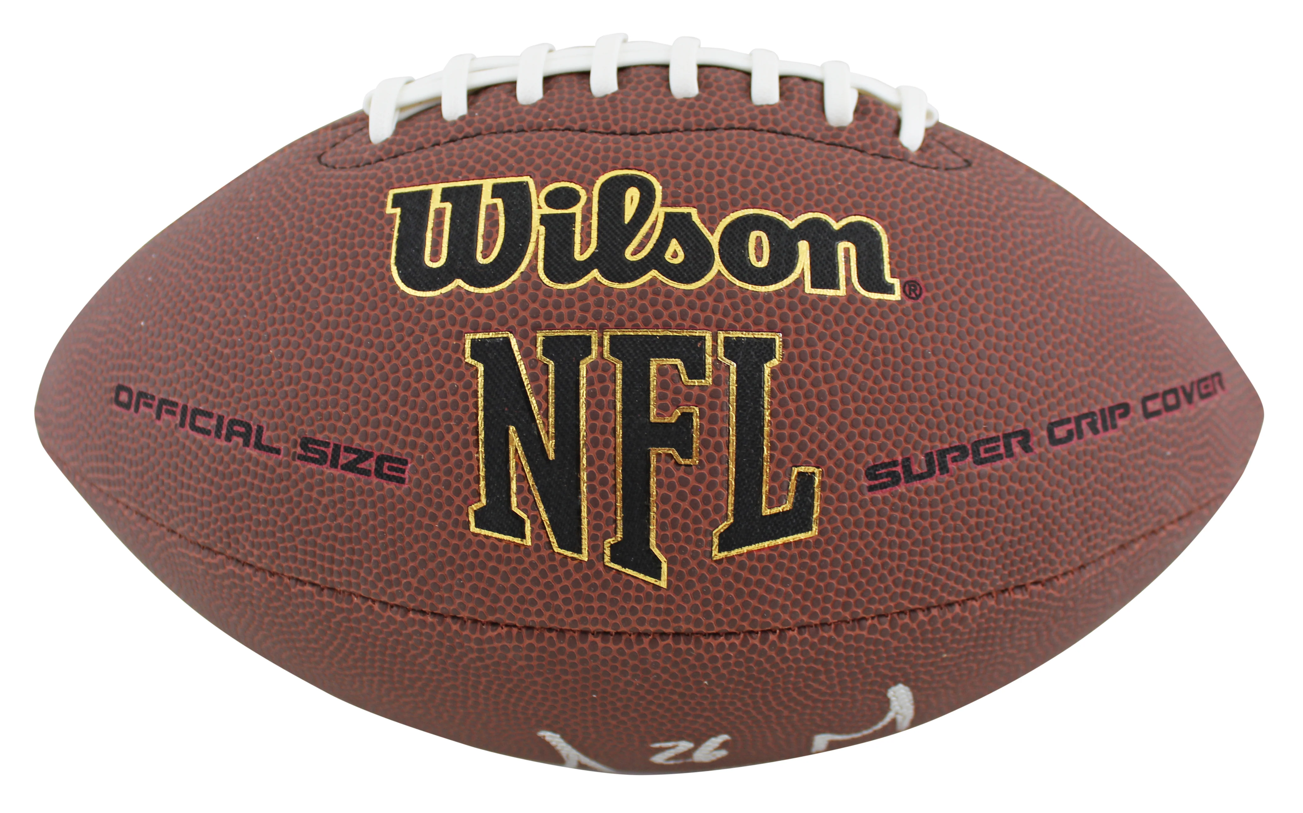 Rams Sony Michel Authentic Signed Wilson Super Grip Nfl Football BAS Witness - Image 3