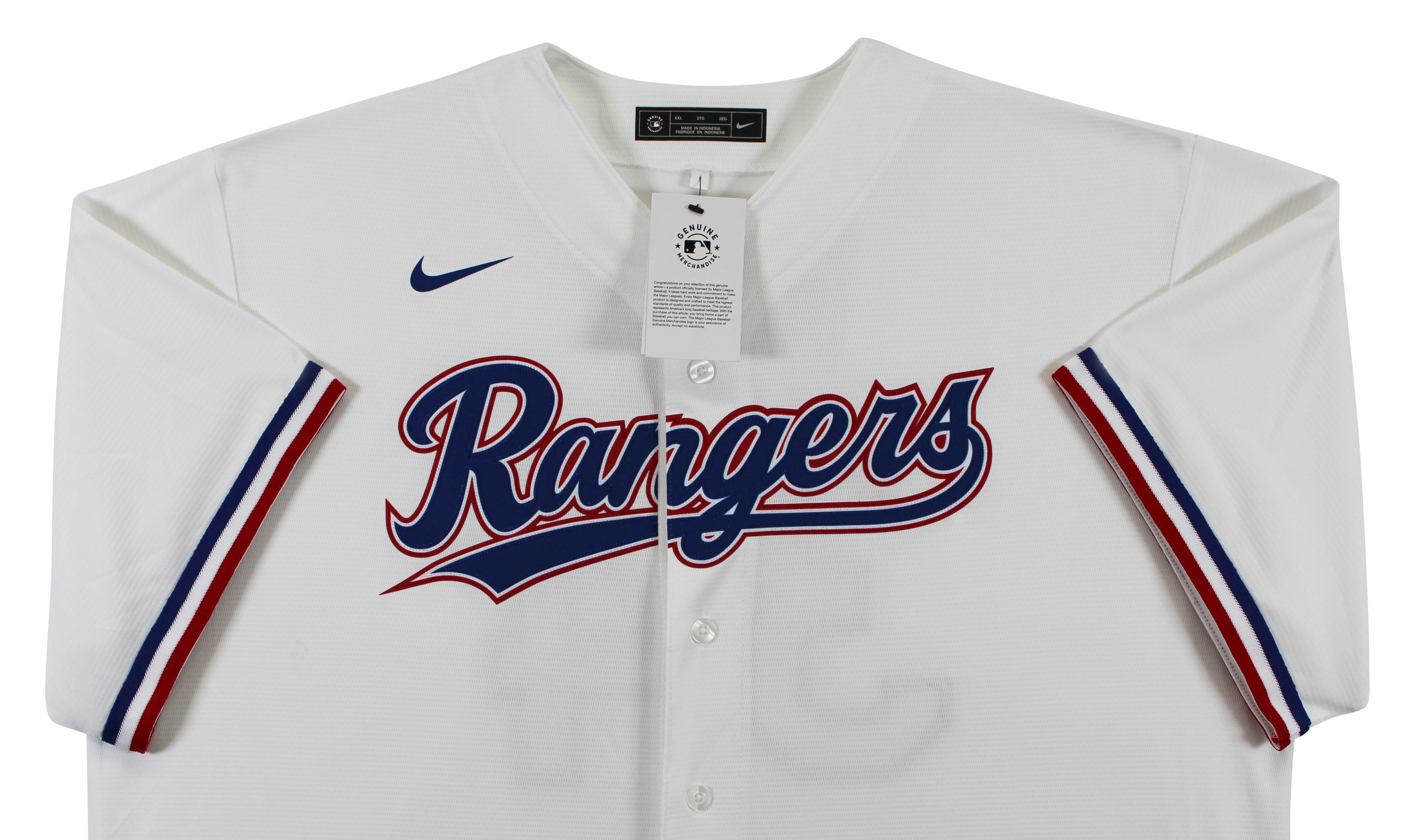 Rangers Nolan Ryan "HOF 99" Authentic Signed White Nike Jersey Autographed BAS - Image 4