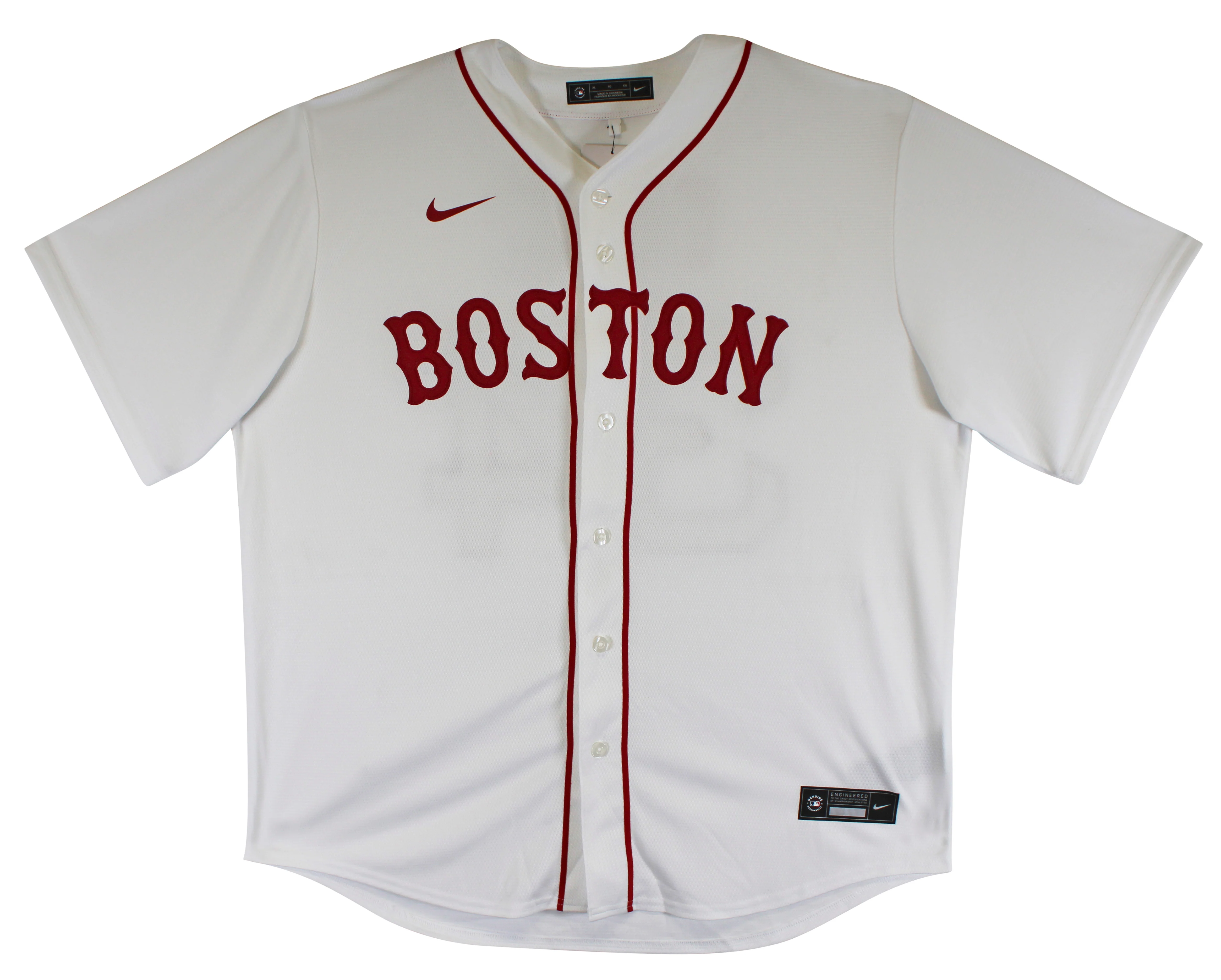 Red Sox David Ortiz Authentic Signed White Nike Jersey Autographed BAS Witnessed - Image 5