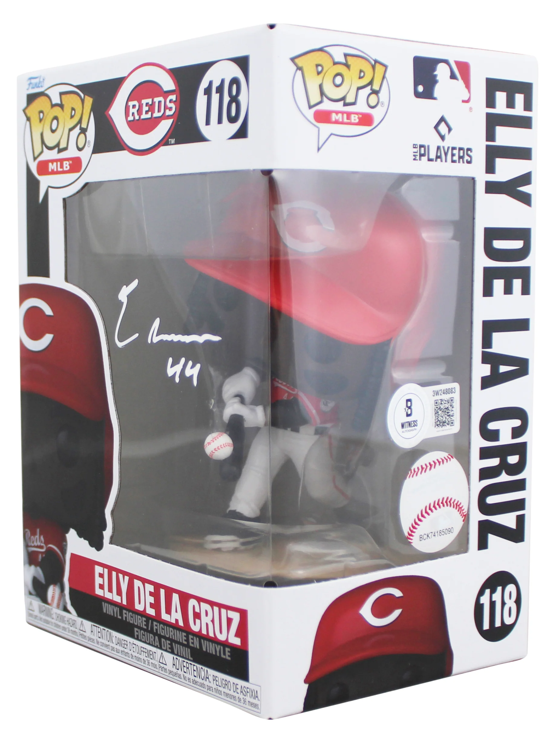 Reds Elly De La Cruz Authentic Signed #118 Funko Pop Figure BAS Wit #3W248083 - Image 3