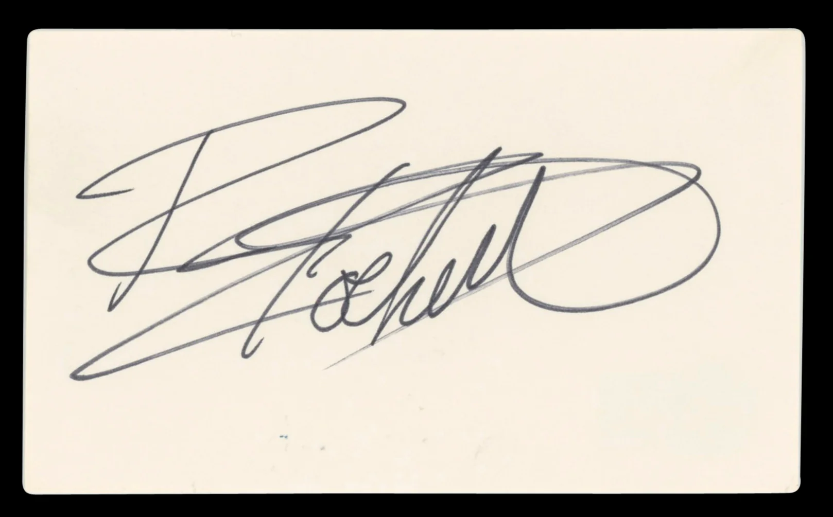 Rikki Rockett Poison Authentic Signed 3x5 Index Card Autographed BAS #BV00109