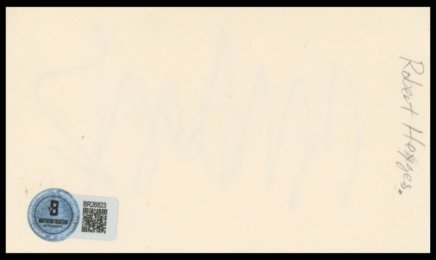 Robert Hegyes Welcome Back, Kotter Authentic Signed 3x5 Index Card BAS #BR26823 - Image 3