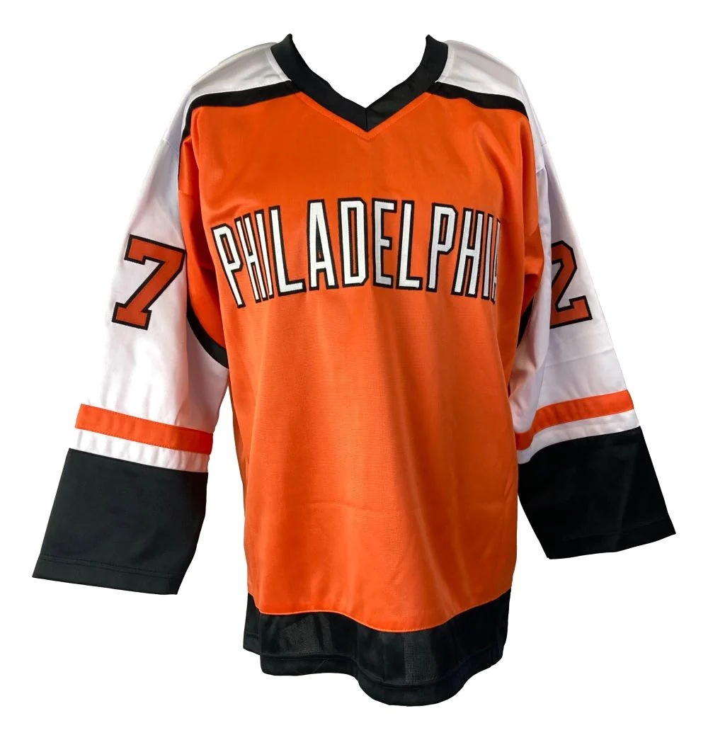 Ron Hextall Philadelphia Signed Orange Hockey Jersey BAS - Image 3