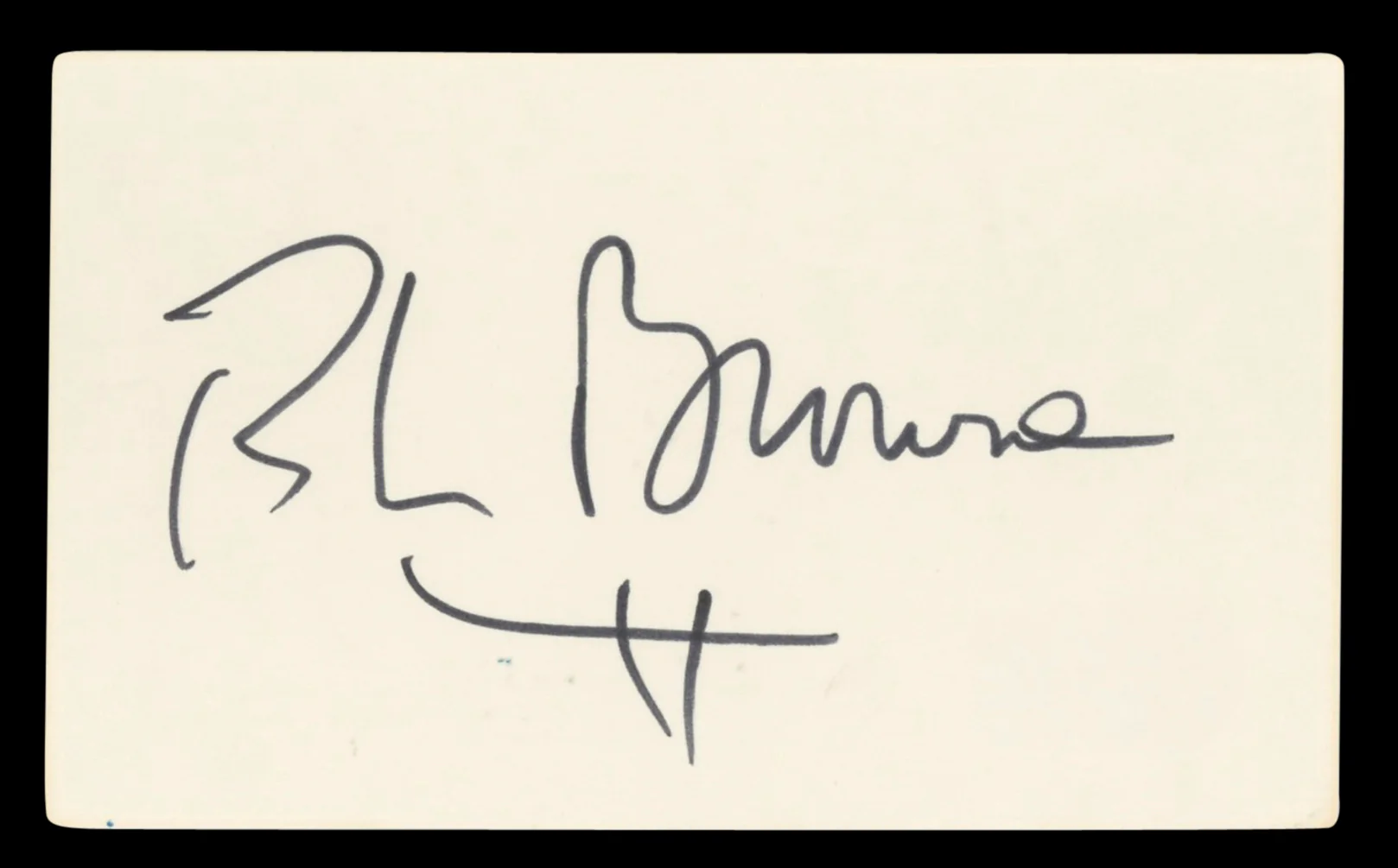 Roscoe Lee Brown Soap Authentic Signed 3x5 Index Card Autographed BAS #BV03463