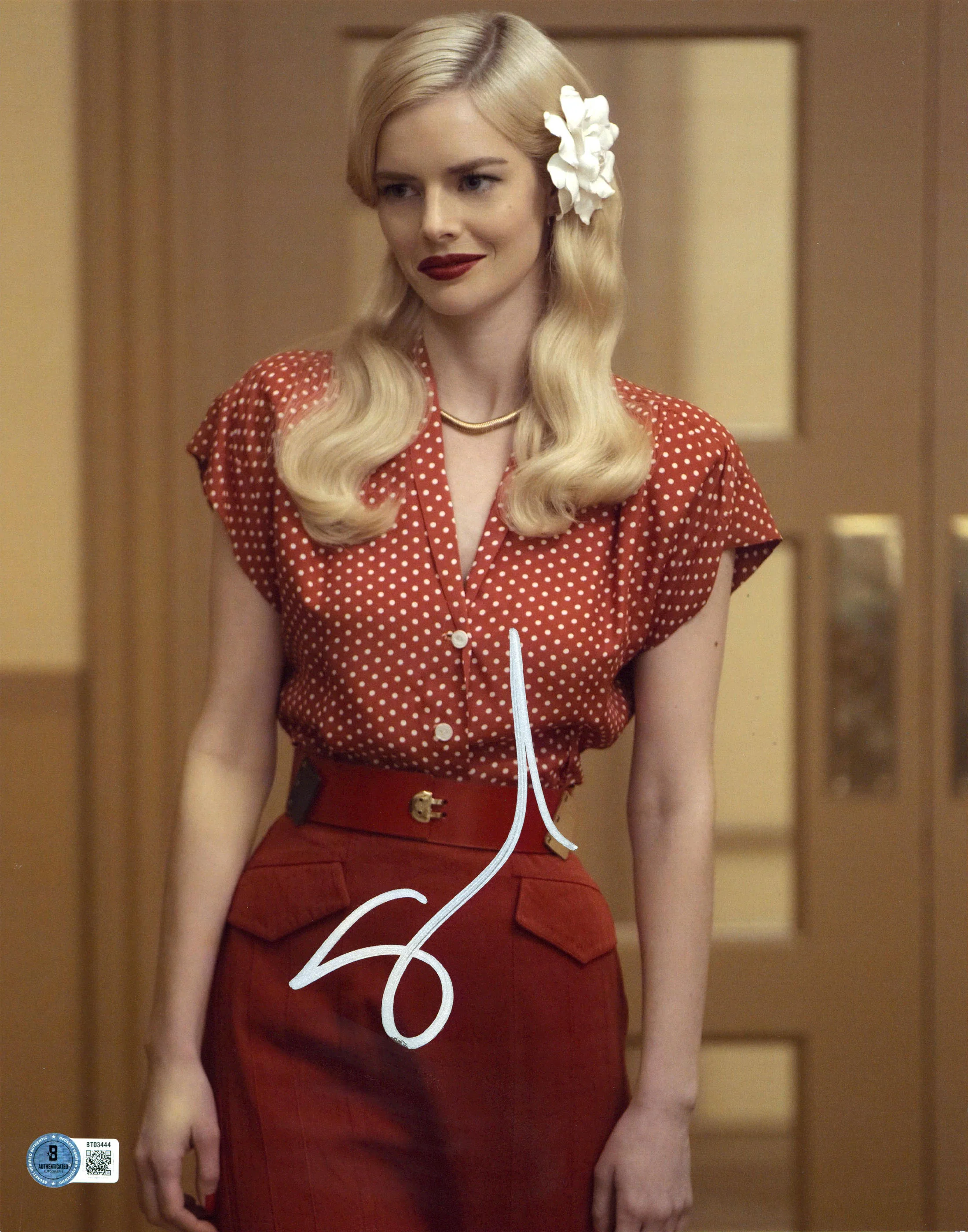 Samara Weaving Ready or Not Authentic Signed 11x14 Vertical Photo BAS #BT03444 - Image 2