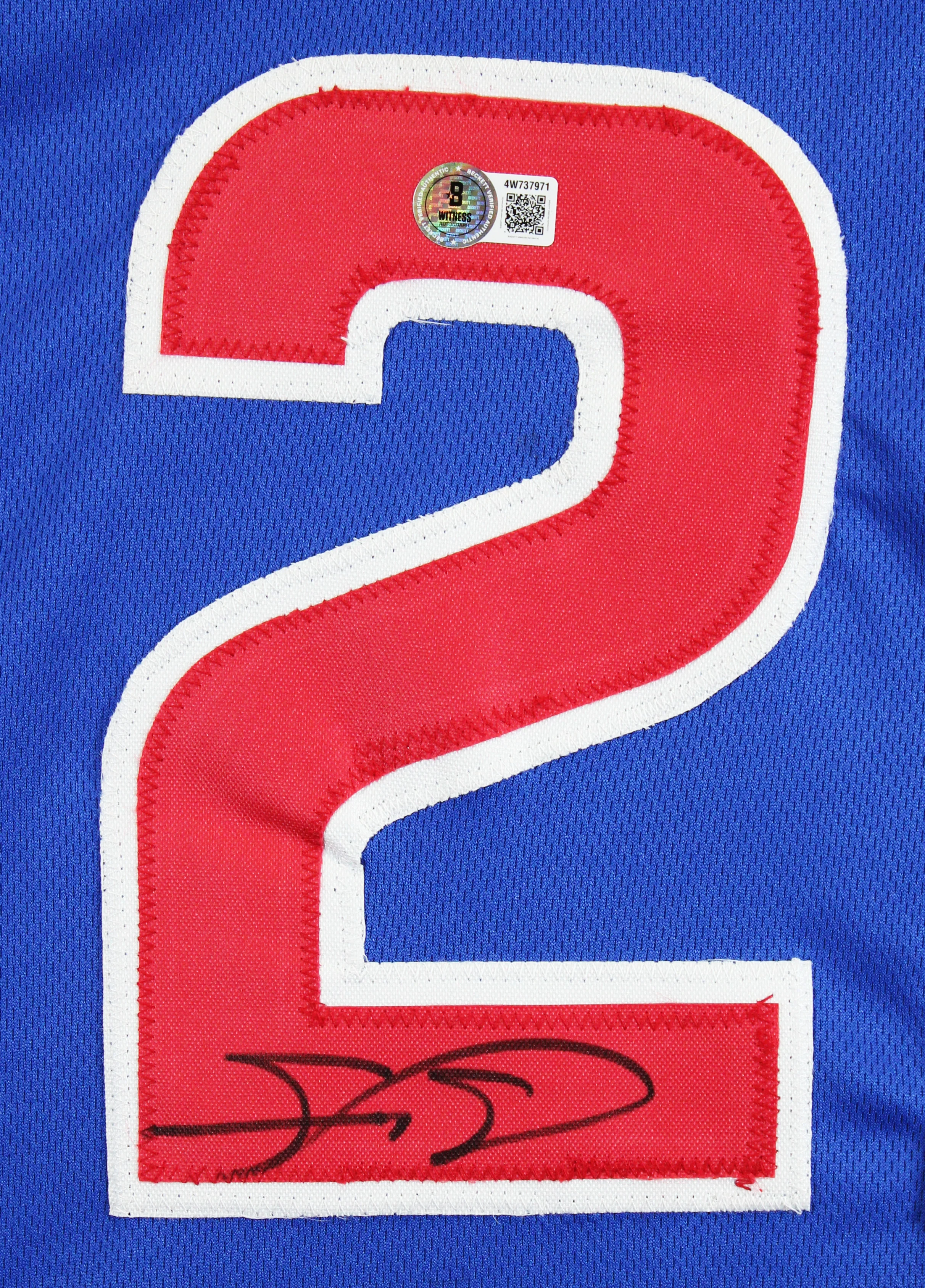 Sammy Sosa Authentic Signed Blue Pro Style Jersey Autographed BAS Witnessed 3 - Image 3