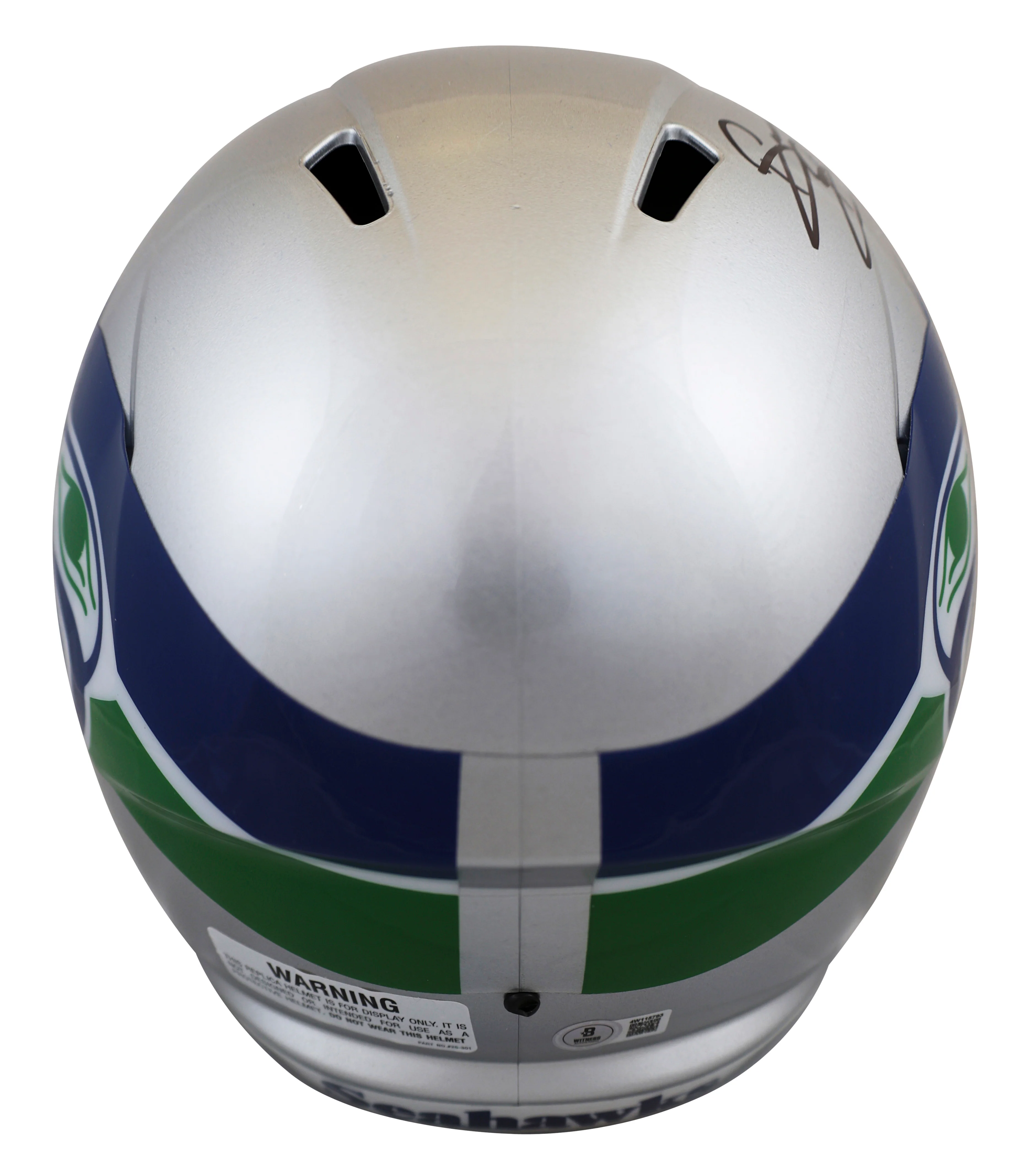 Seahawks Brian Bosworth "Boz" Signed 1983-01 TB F/S Speed Rep Helmet W/ Case BAS - Image 4