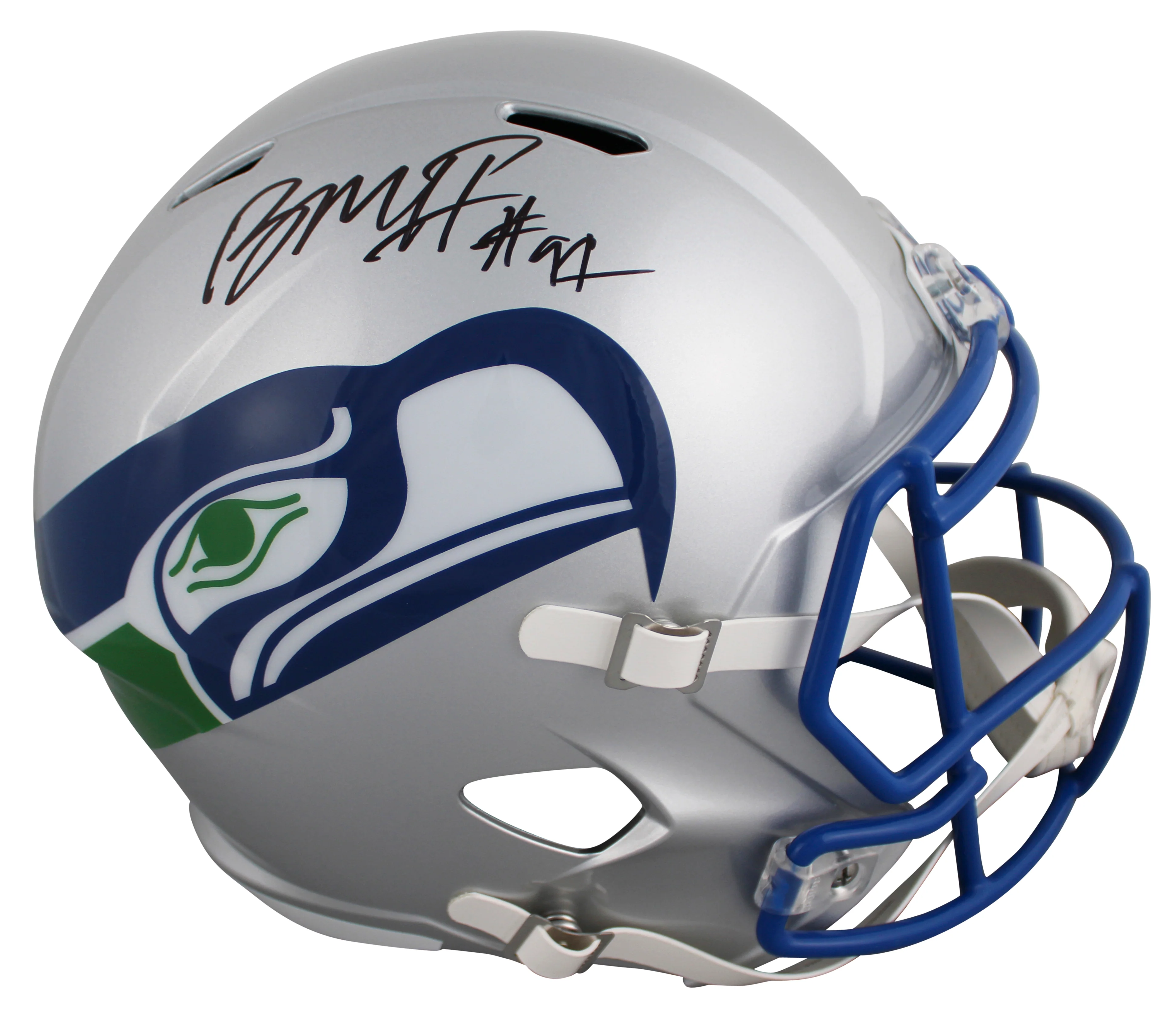 Seahawks Byron Murphy II Signed 1983-01 TB Full Size Speed Rep Helmet BAS Wit - Image 2