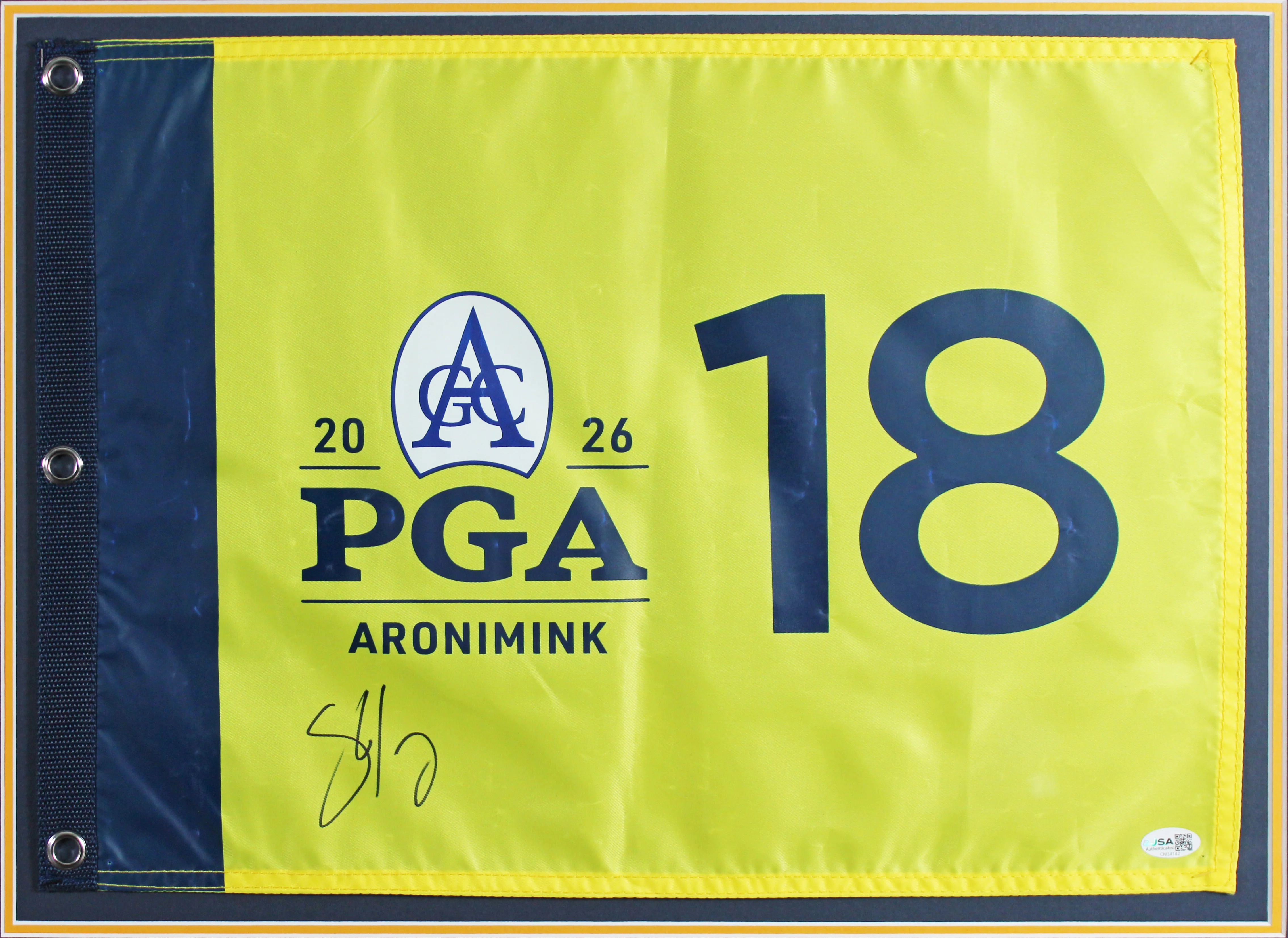 Shane Lowry Signed & Framed 2026 PGA Championship Pin Flag JSA #CM34142 - Image 3
