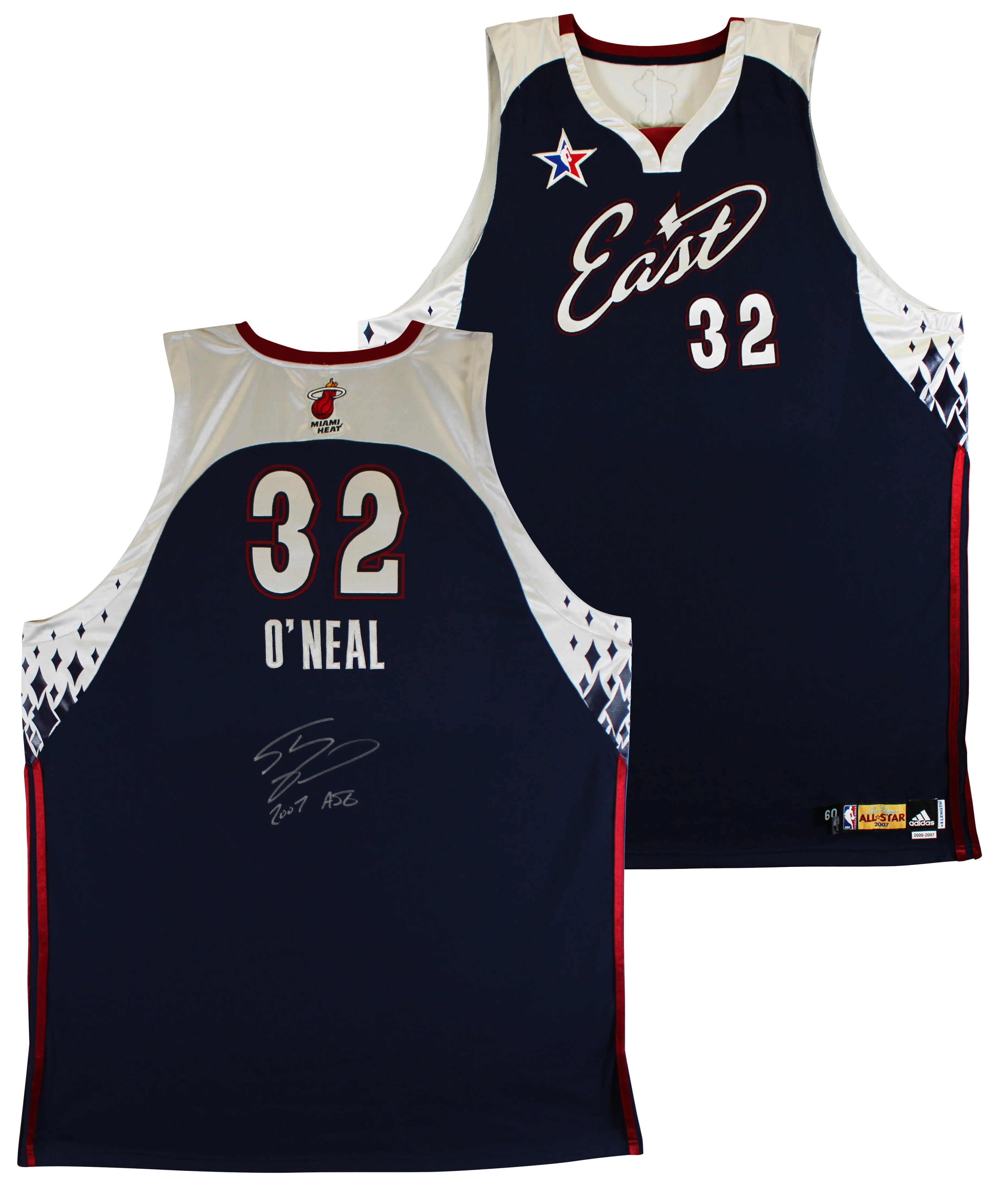 Shaquille O'Neal Signed Team Issued Navy 2007 NBA ASG Adidas Jersey BAS & SIA - Image 2