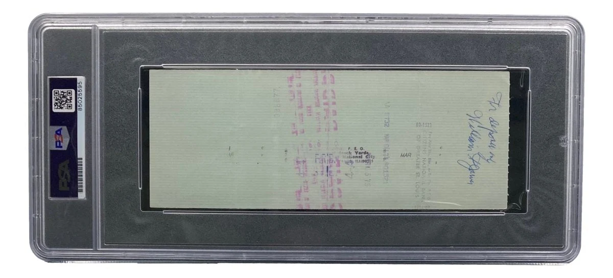 Stan Musial St. Louis Cardinals Signed Bank Check PSA/DNA 85025595 - Image 2