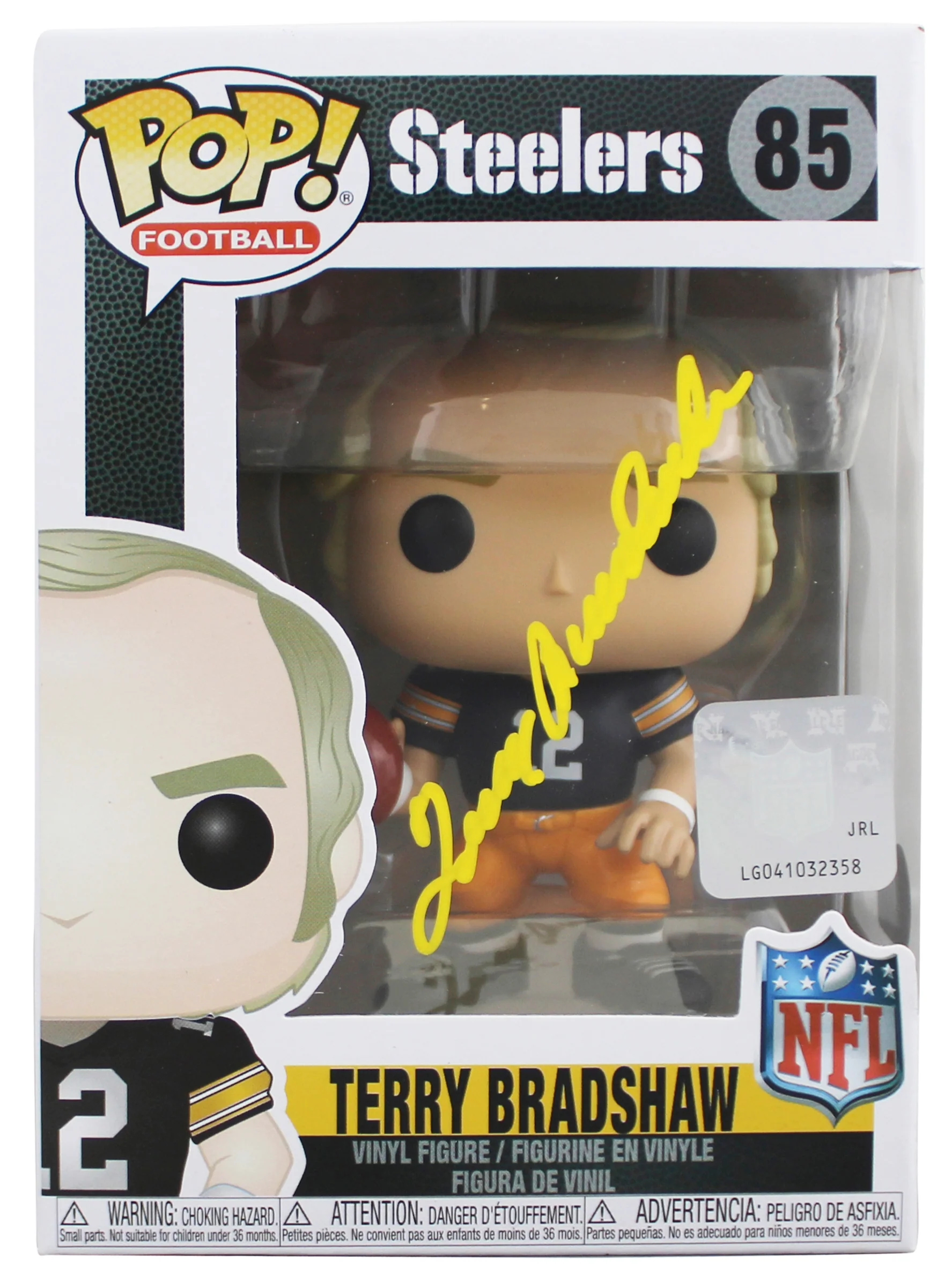 Steelers Terry Bradshaw Authentic Signed #85 Funko Pop Figure BAS Wit #3W002712 - Image 2
