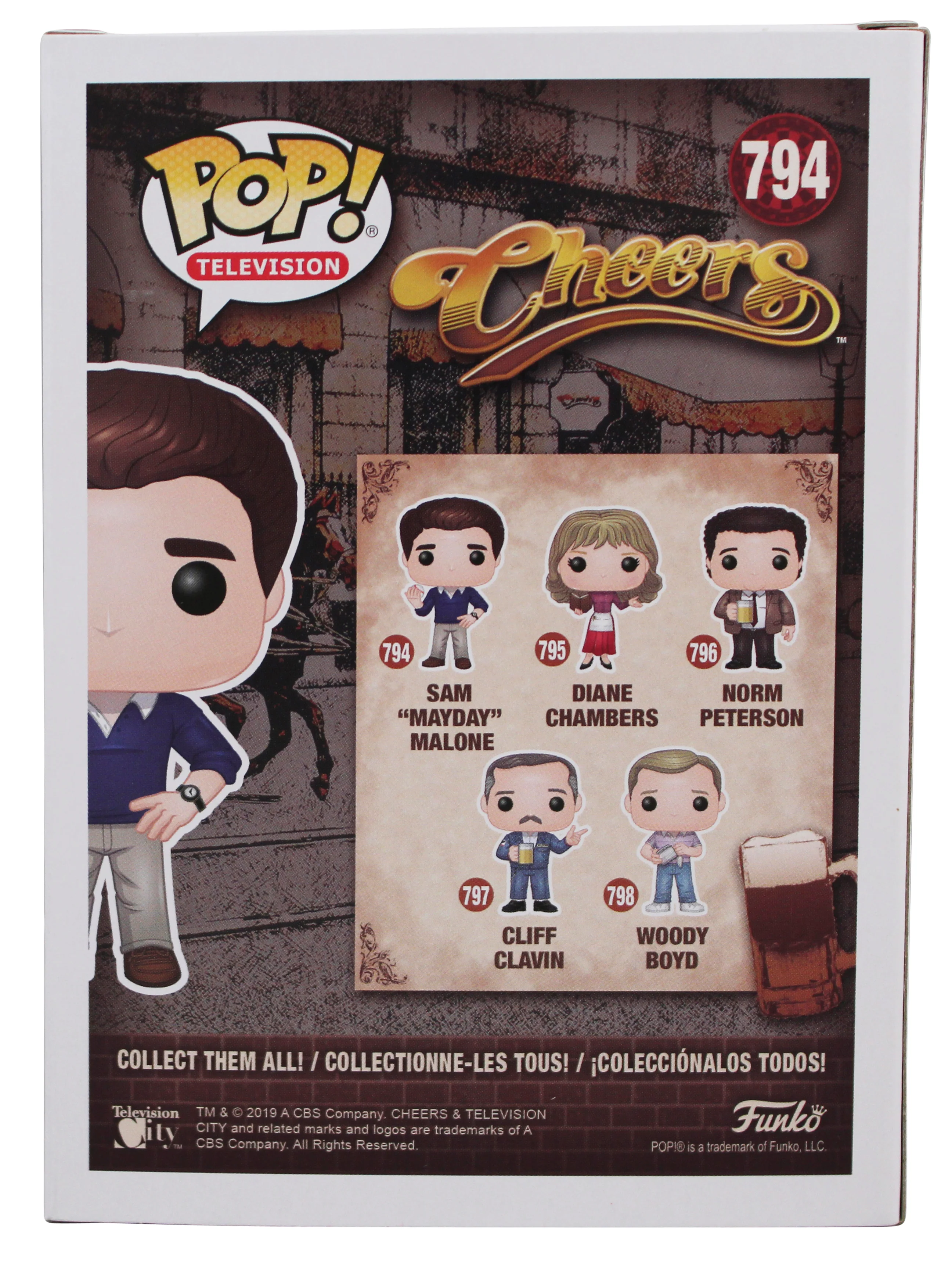 Ted Danson Cheers Signed Sam "Mayday" Malone #794 Funko Pop Vinyl Figure BAS - Image 5