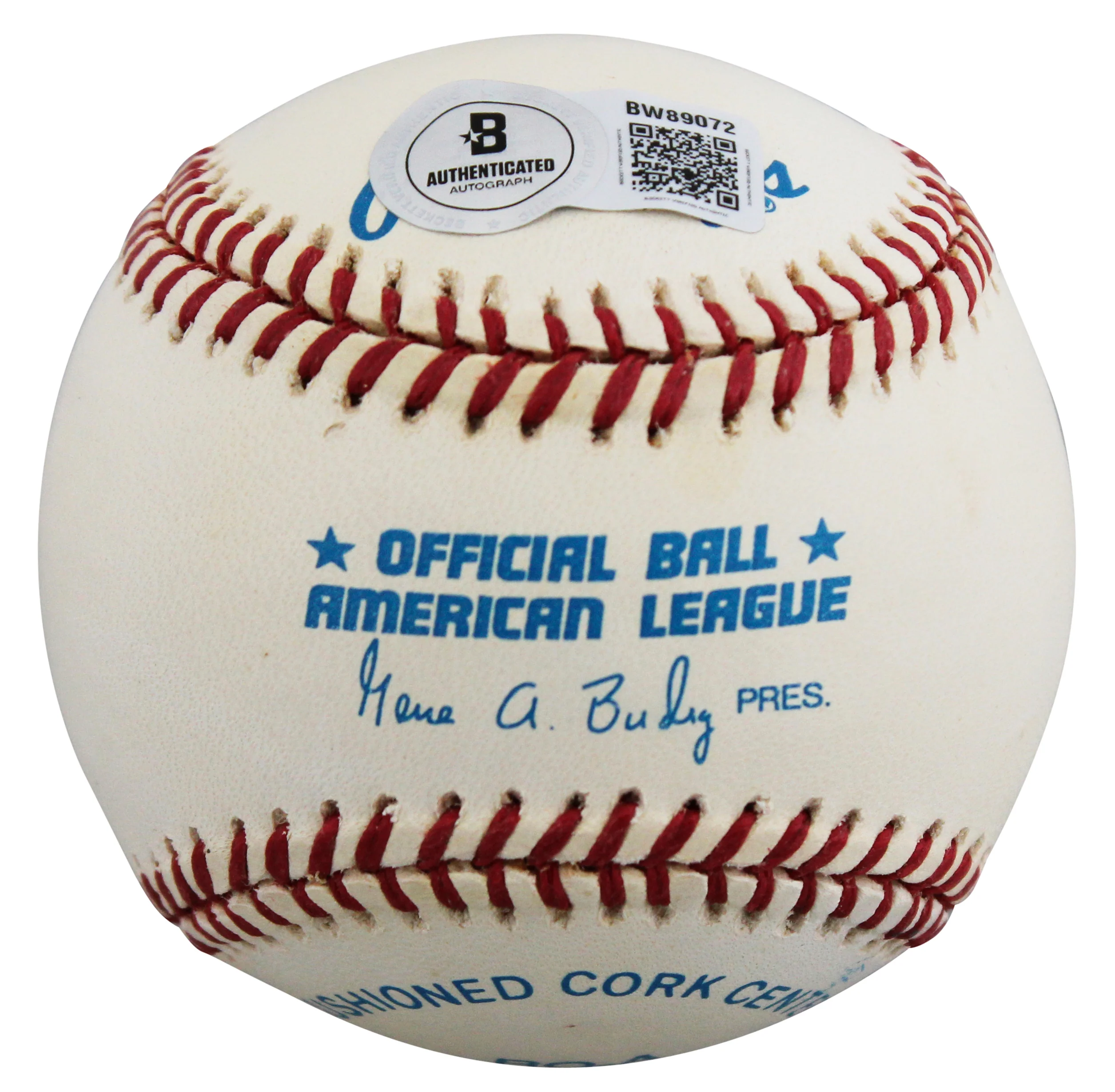 Tigers Hal Newhouser "HOF 92" Authentic Signed Budig OAL Baseball BAS #BW89072 - Image 8
