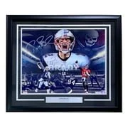 Tom Brady Signed Framed 16x20 Patriots Buccaneers Collage Photo Fanatics - Image 5