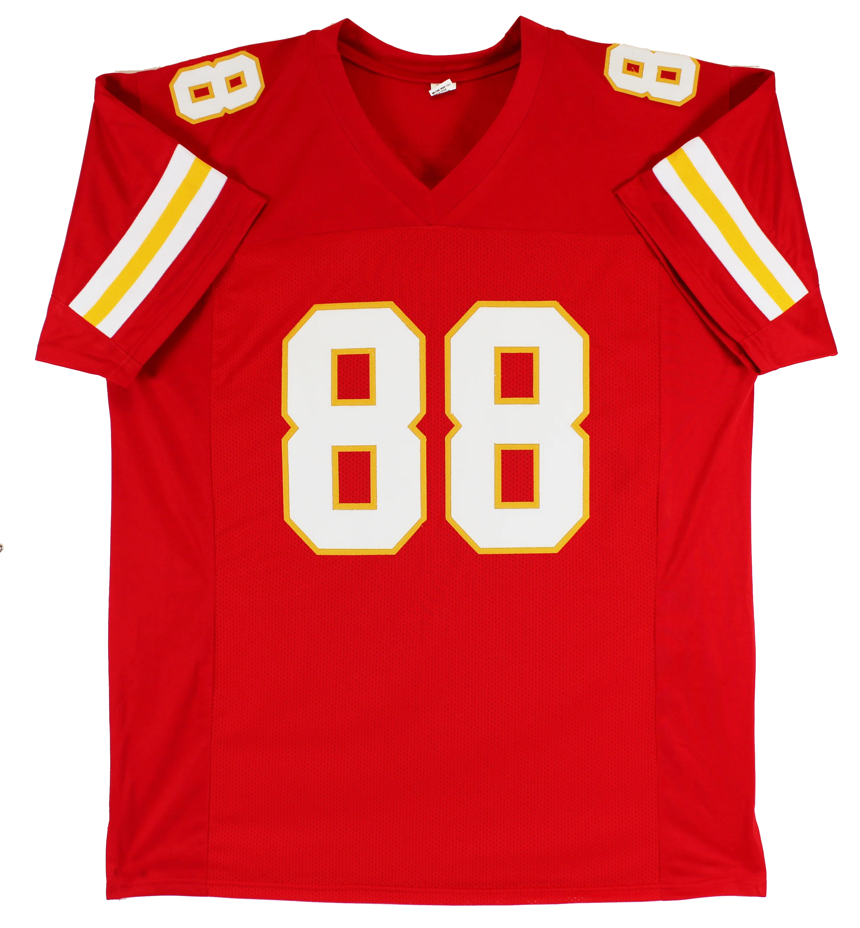 Tony Gonzalez Authentic Signed Red Pro Style Jersey Autographed BAS Witnessed - Image 4