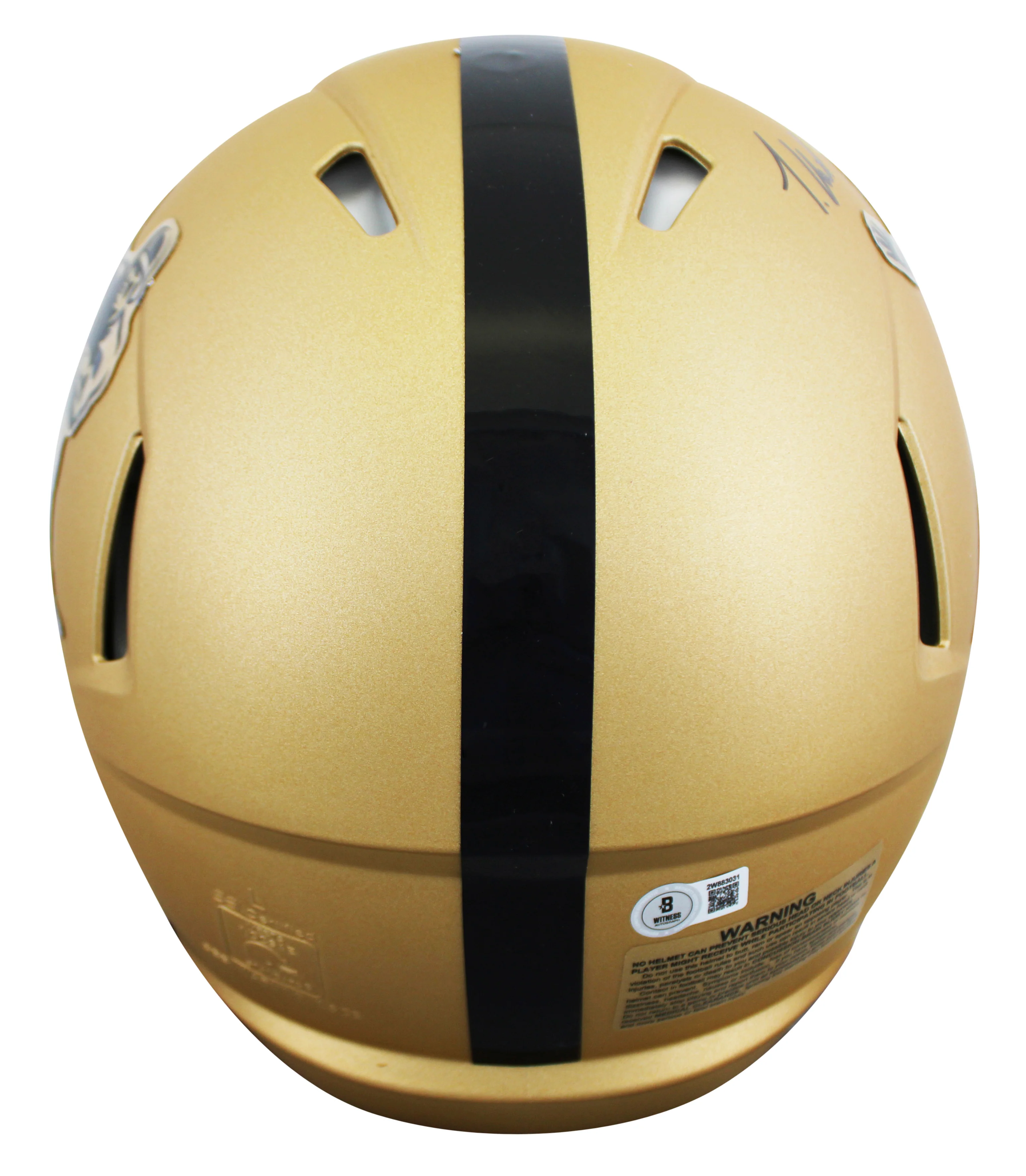 Travis Hunter "24 HT" Signed Heisman Logo Full Size Speed Proline Helmet BAS Wit - Image 3