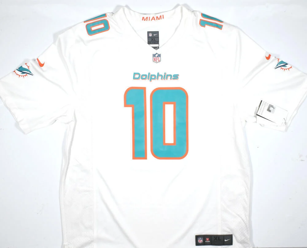 Tyreek Hill Autographed Miami Dolphins Nike White Game Jersey-Beckett W Hologram - Image 3