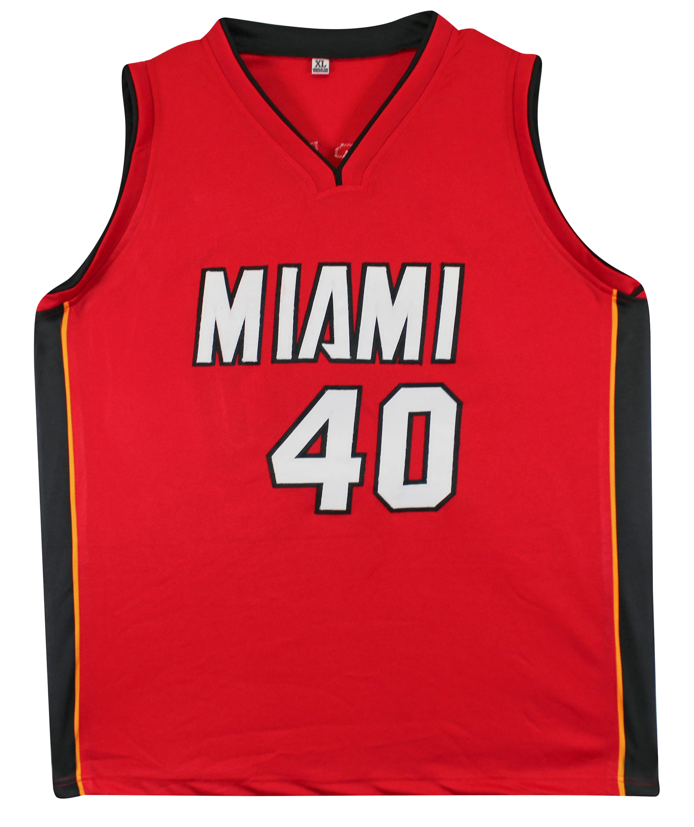 Udonis Haslem Authentic Signed Red Pro Style Jersey Autographed BAS Witnessed - Image 4