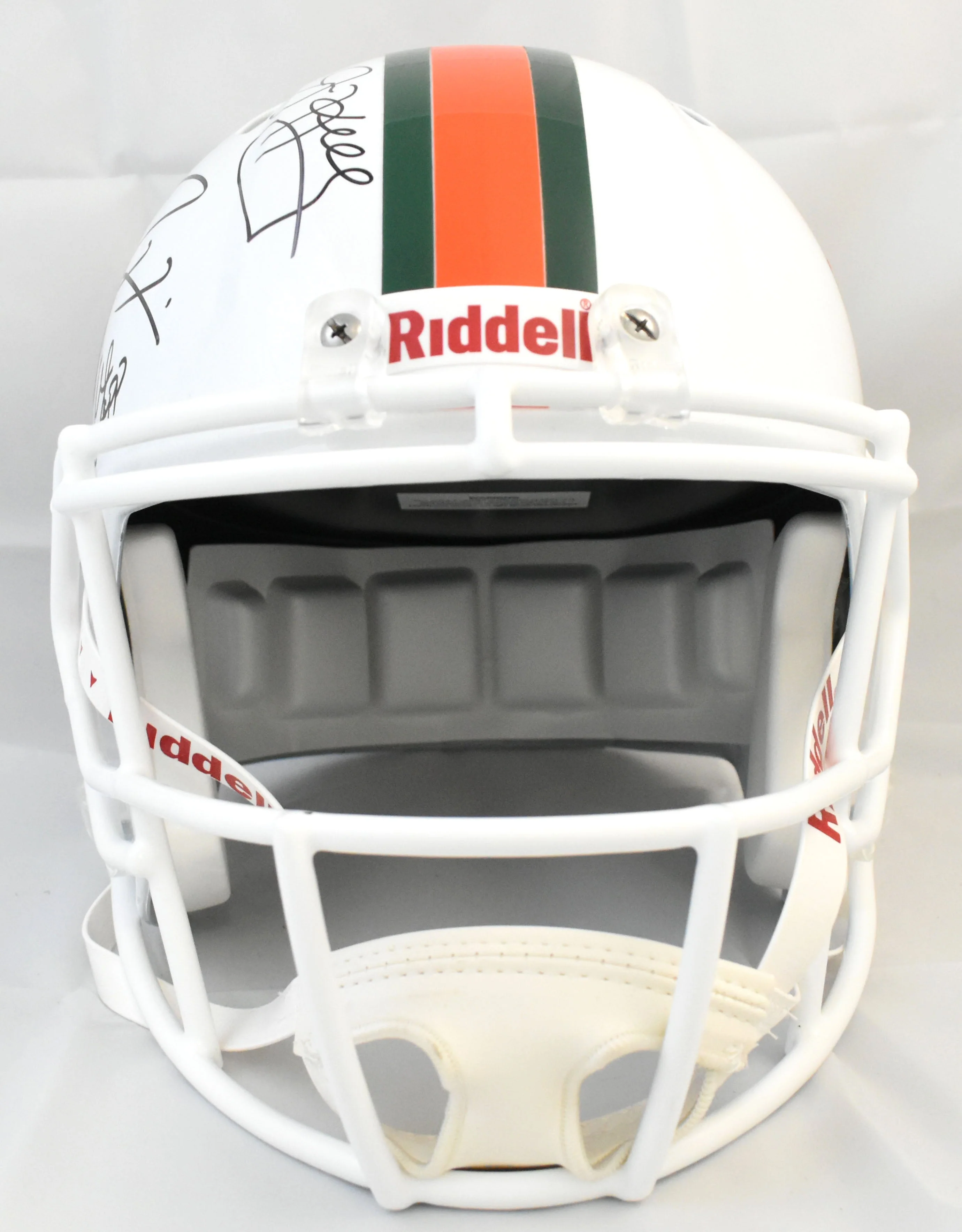University of Miami Hurricanes Legends F/S Speed Helmet 11 Sigs - Beckett W Holo - Image 5