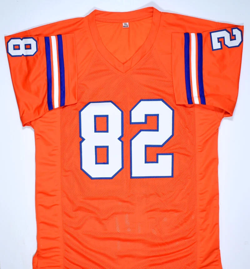 Vance Johnson Autographed Orange Pro Style Jersey w/Orange Crush- Beckett W Holo - Image 3
