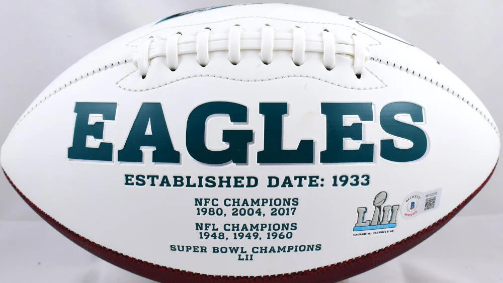 Vince Papale Autographed Eagles Logo Football w/Invincible-Beckett W Hologram - Image 4