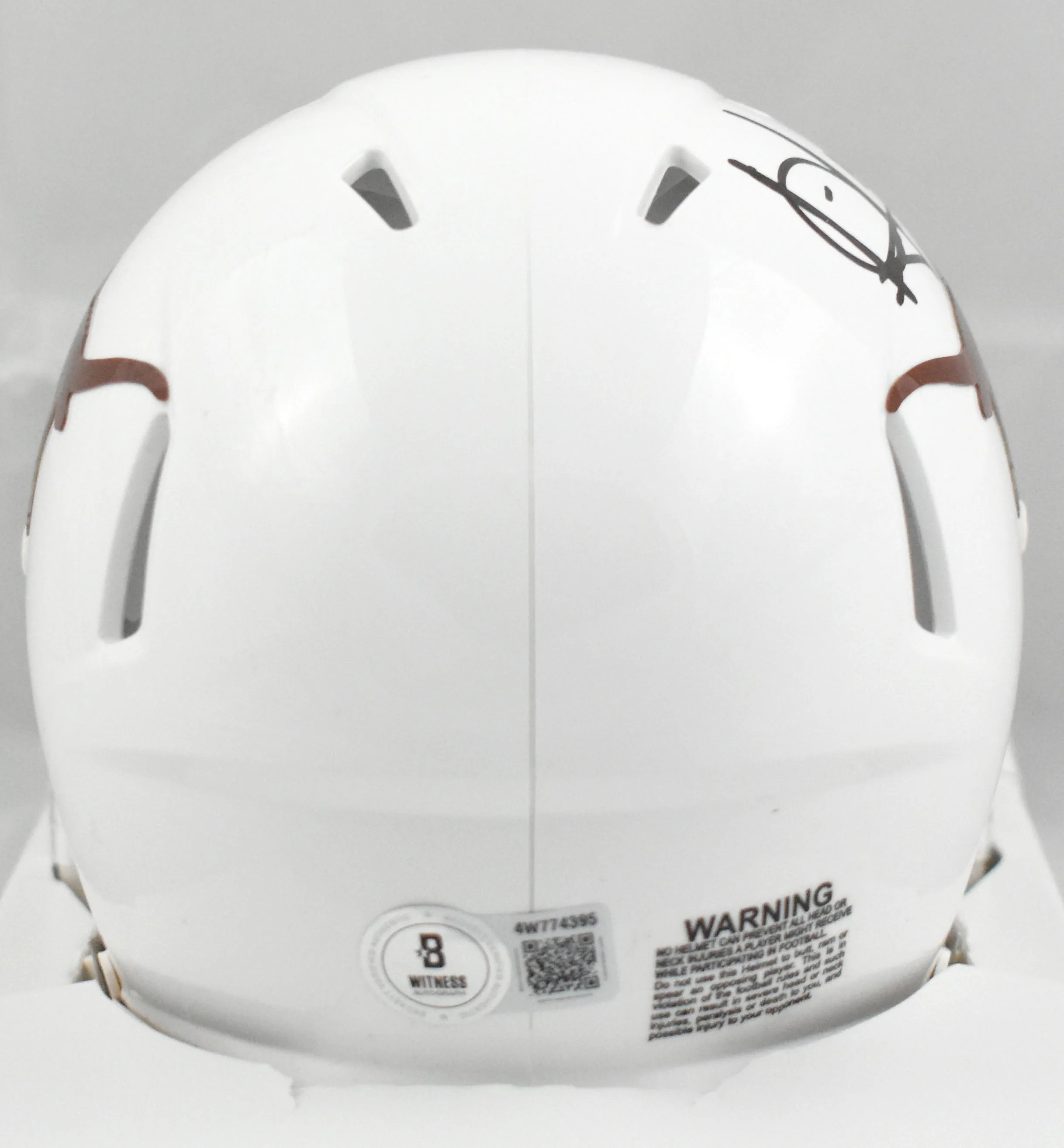 Vince Young Autographed Texas Longhorns Speed Mini Helmet - Beckett W Hologram - Image 3