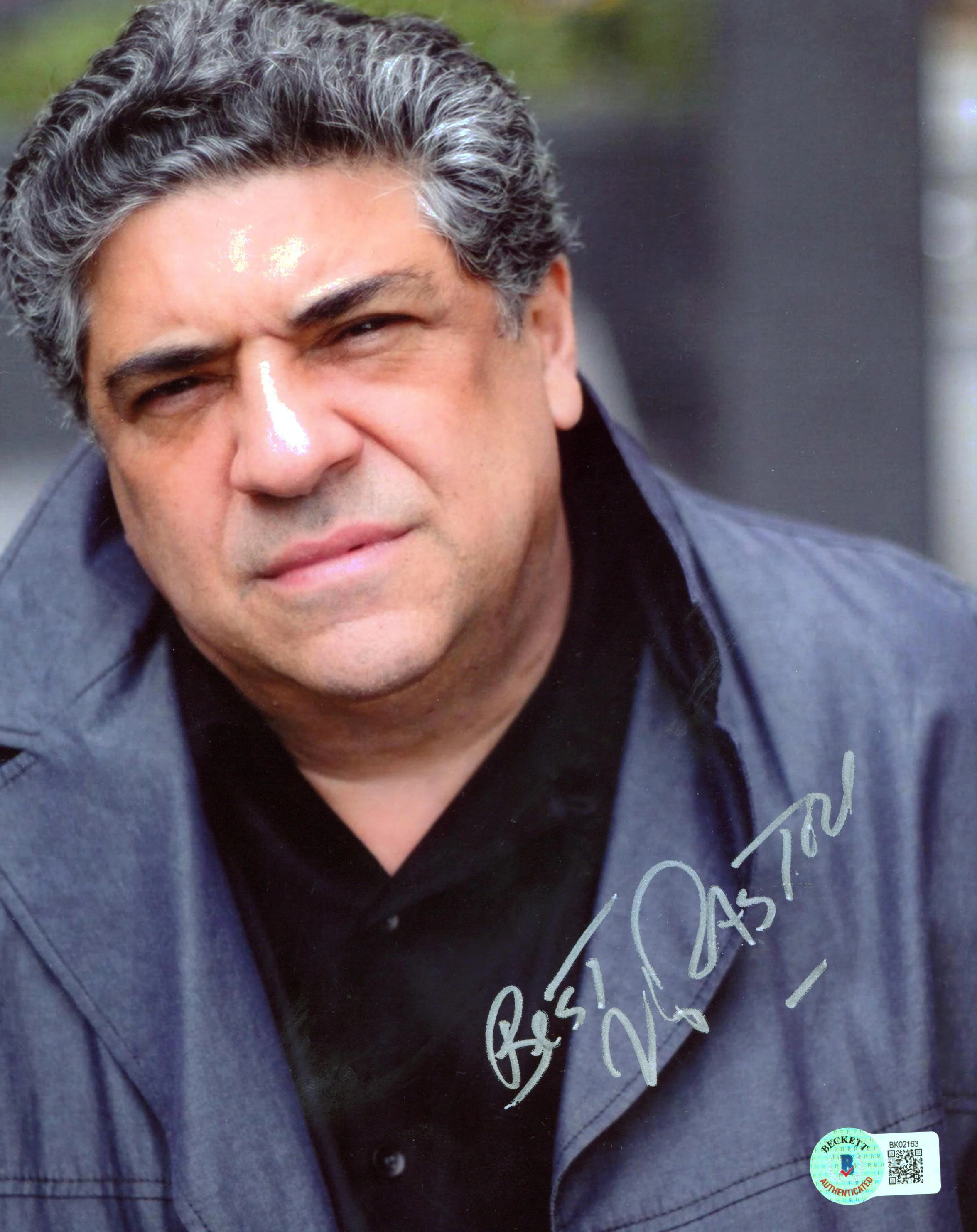 Vincent Pastore The Sopranos "Best" Authentic Signed 8x10 Photo BAS #BK02163 - Image 2