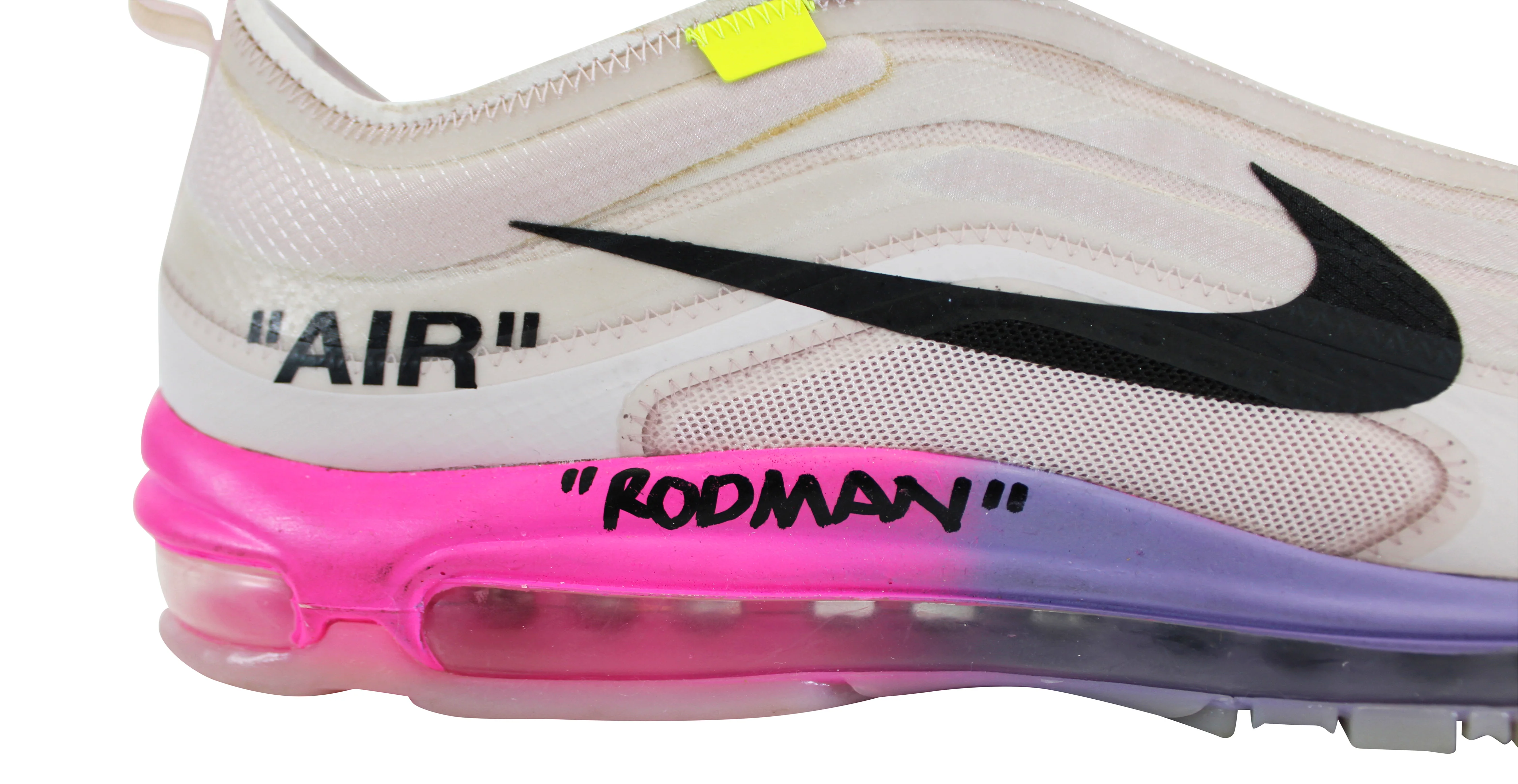 Virgil Abloh Signed 2018 Nike Air Max 97 Elemental Rose Serena Queen Shoes BAS - Image 4