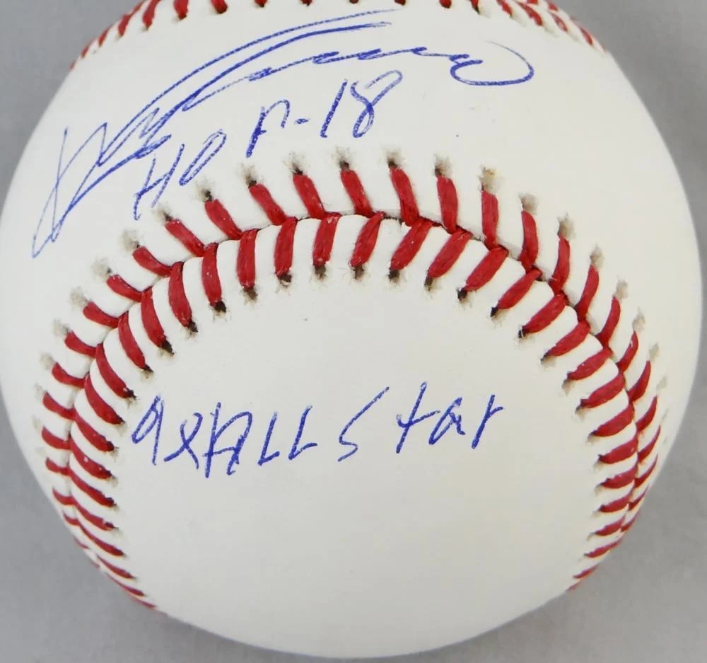 Vladimir Guerrero Autographed Rawlings OML Baseball w/ 3 Insc - JSA W Auth - Image 3