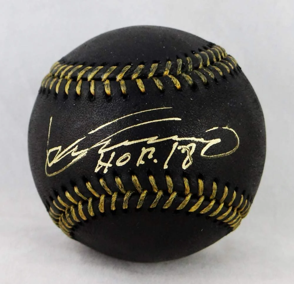 Vladimir Guerrero Autographed Rawlings OML Black Baseball w/ HOF 18 - JSA W Auth - Image 5