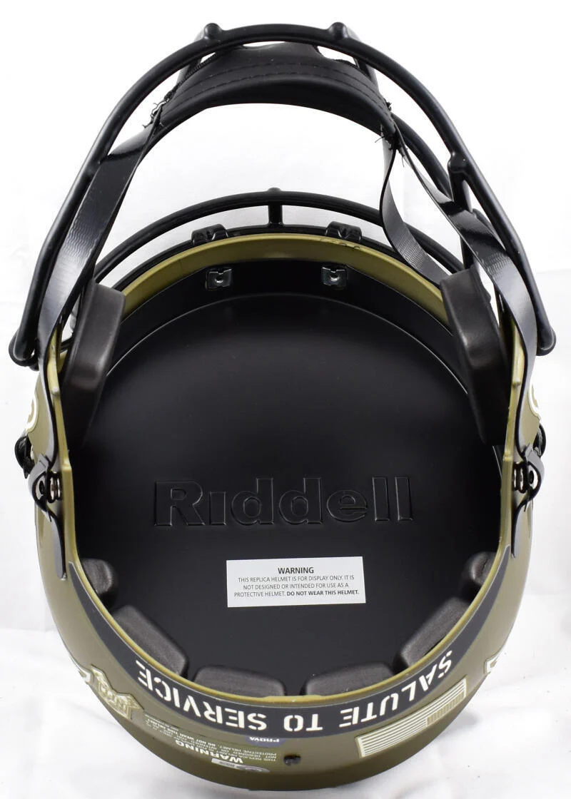 Warren Sapp Signed Buccaneers F/S Salute to Service Speed Helmet w/2 insc.- BAW - Image 6