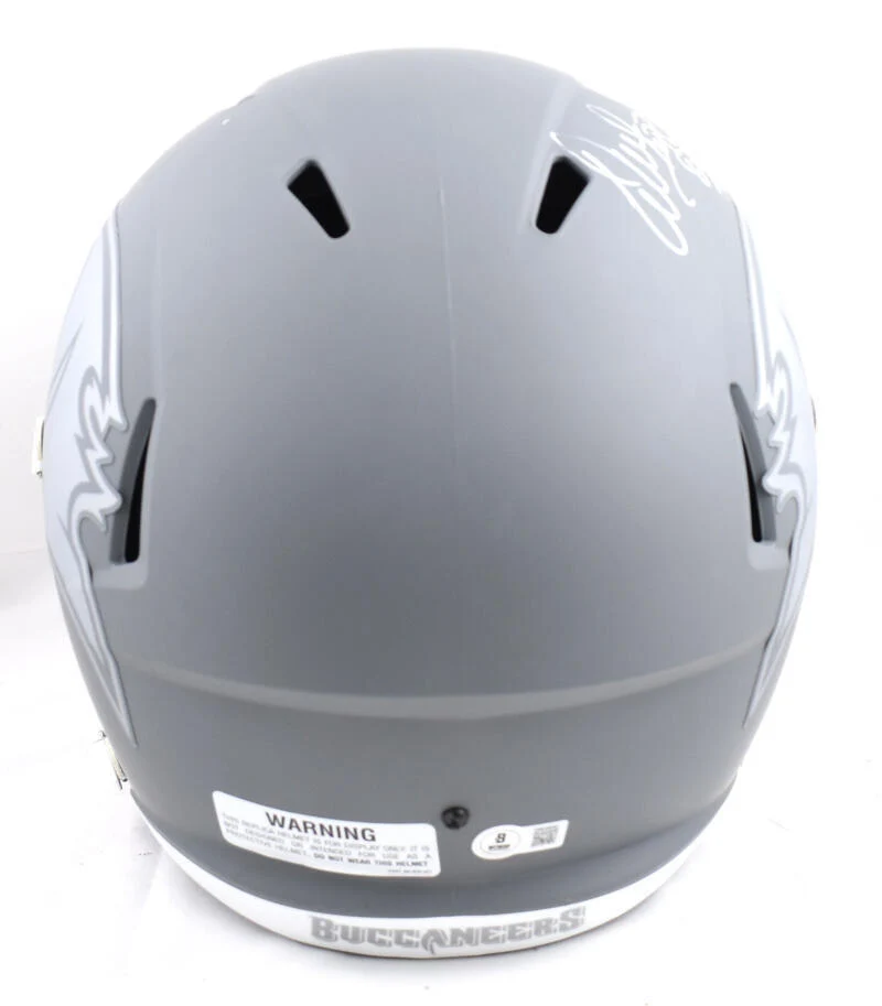 Warren Sapp Signed Buccaneers F/S Slate Speed Helmet w/QB Killa- Beckett W Holo - Image 4