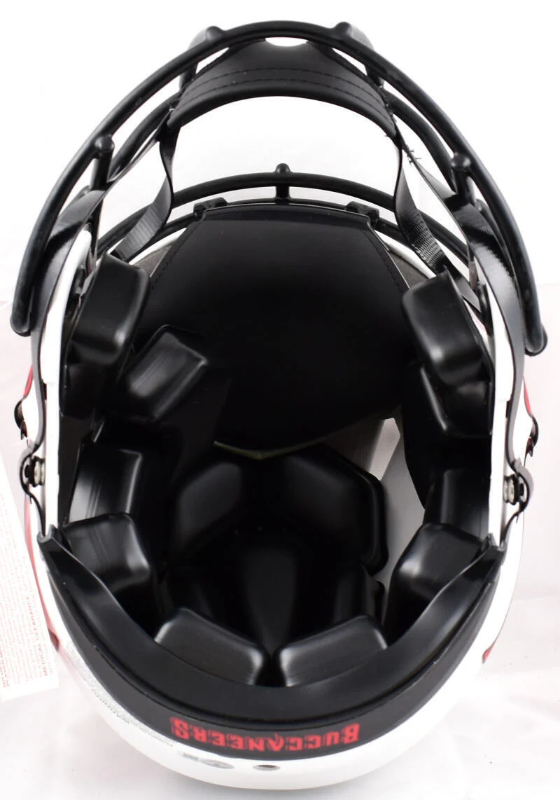 Warren Sapp Signed Buccaneers F/S Lunar Speed Authentic Helmet w/4 ins.-Beckett - Image 7