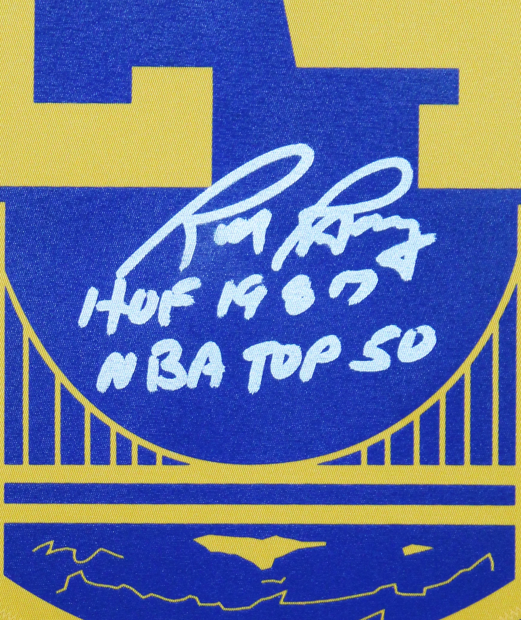 Warriors Rick Barry "2x Insc" Signed Blue M&N TB Swingman Framed Jersey BAS Wit - Image 3