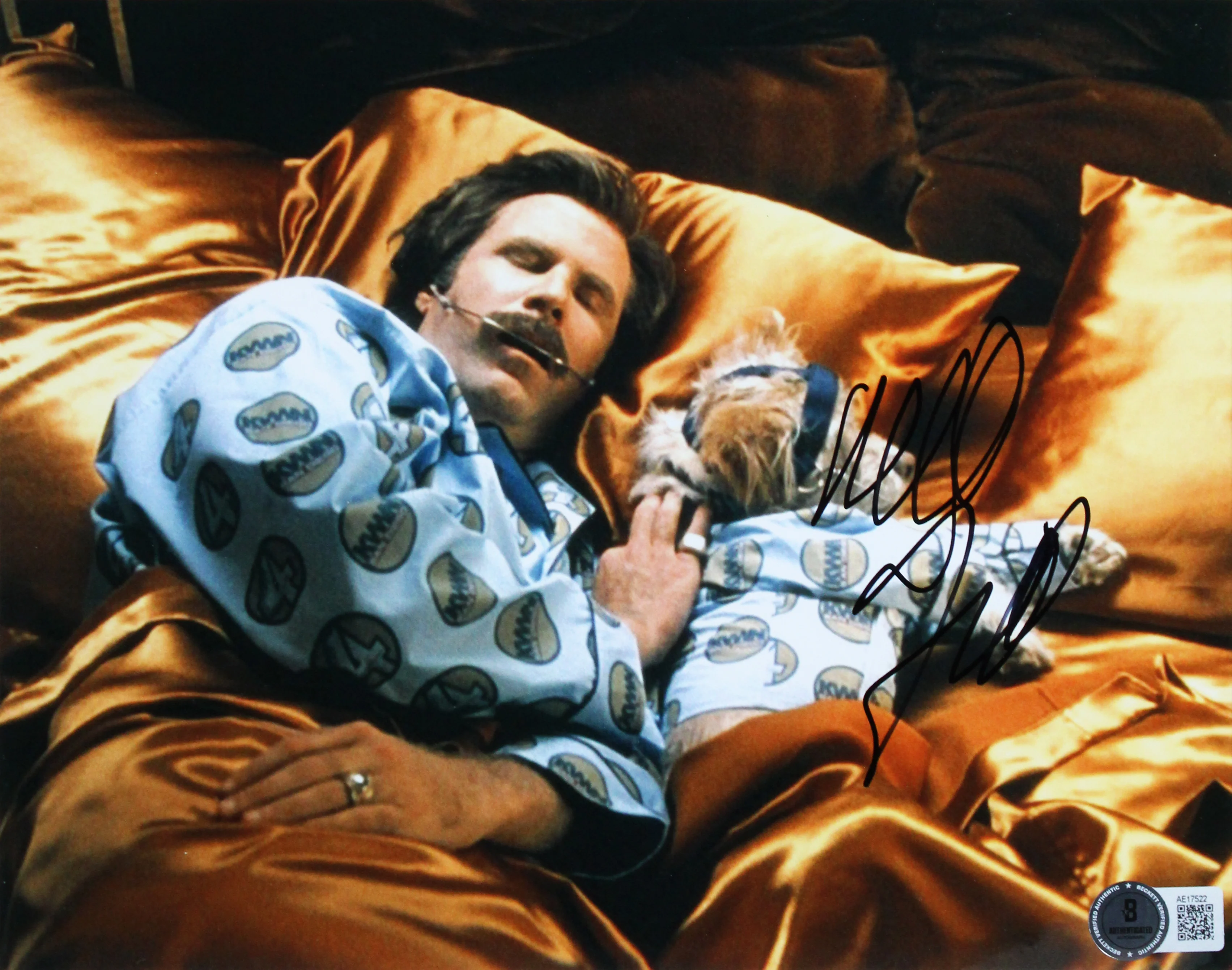 Will Ferrell Anchorman Signed 8x10 Framed Photo Auto Graded 10! BAS #AE17522 - Image 3