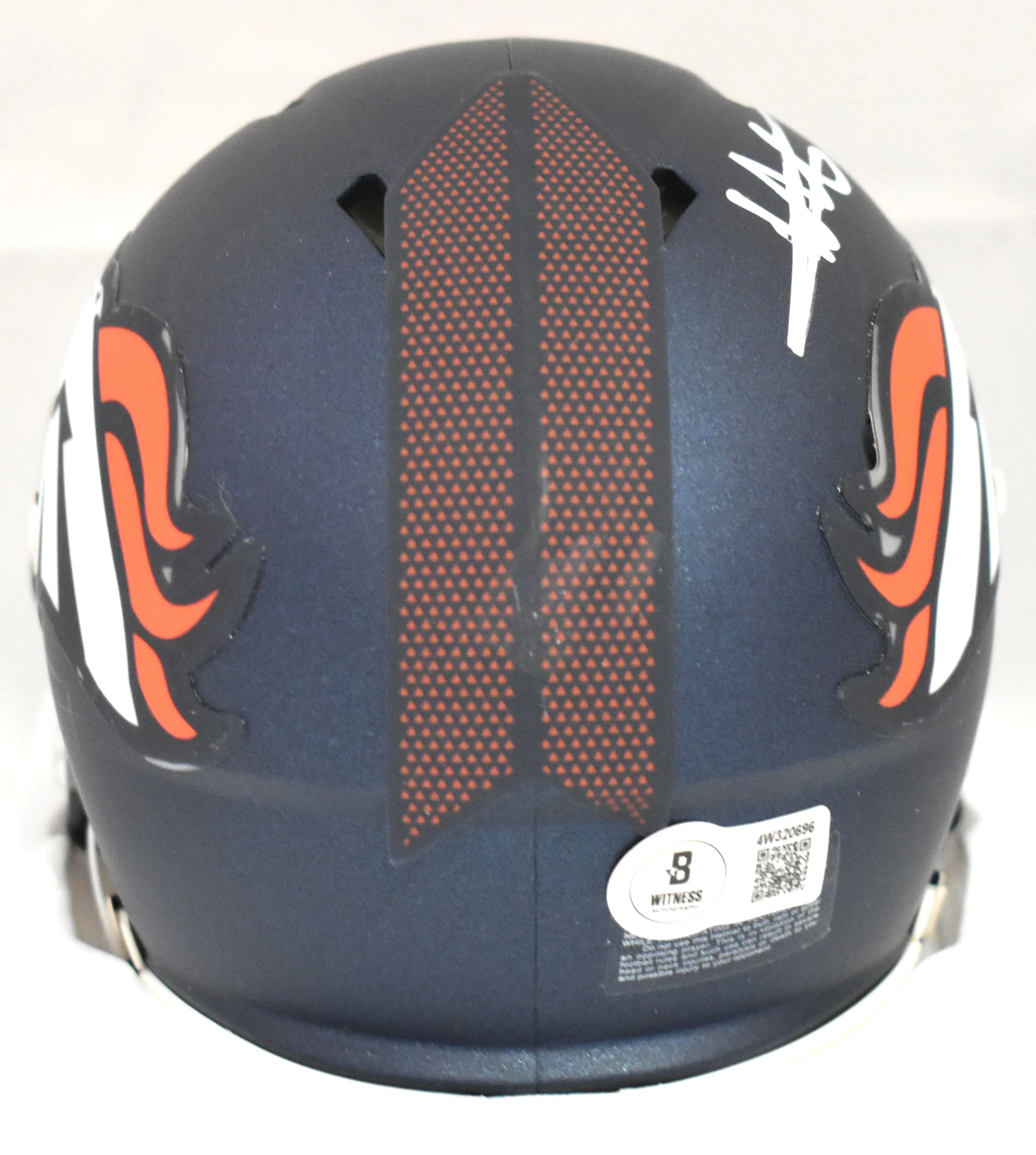 Will Lutz Autographed Denver Broncos Speed Mini Helmet - Beckett W Holo - Image 3