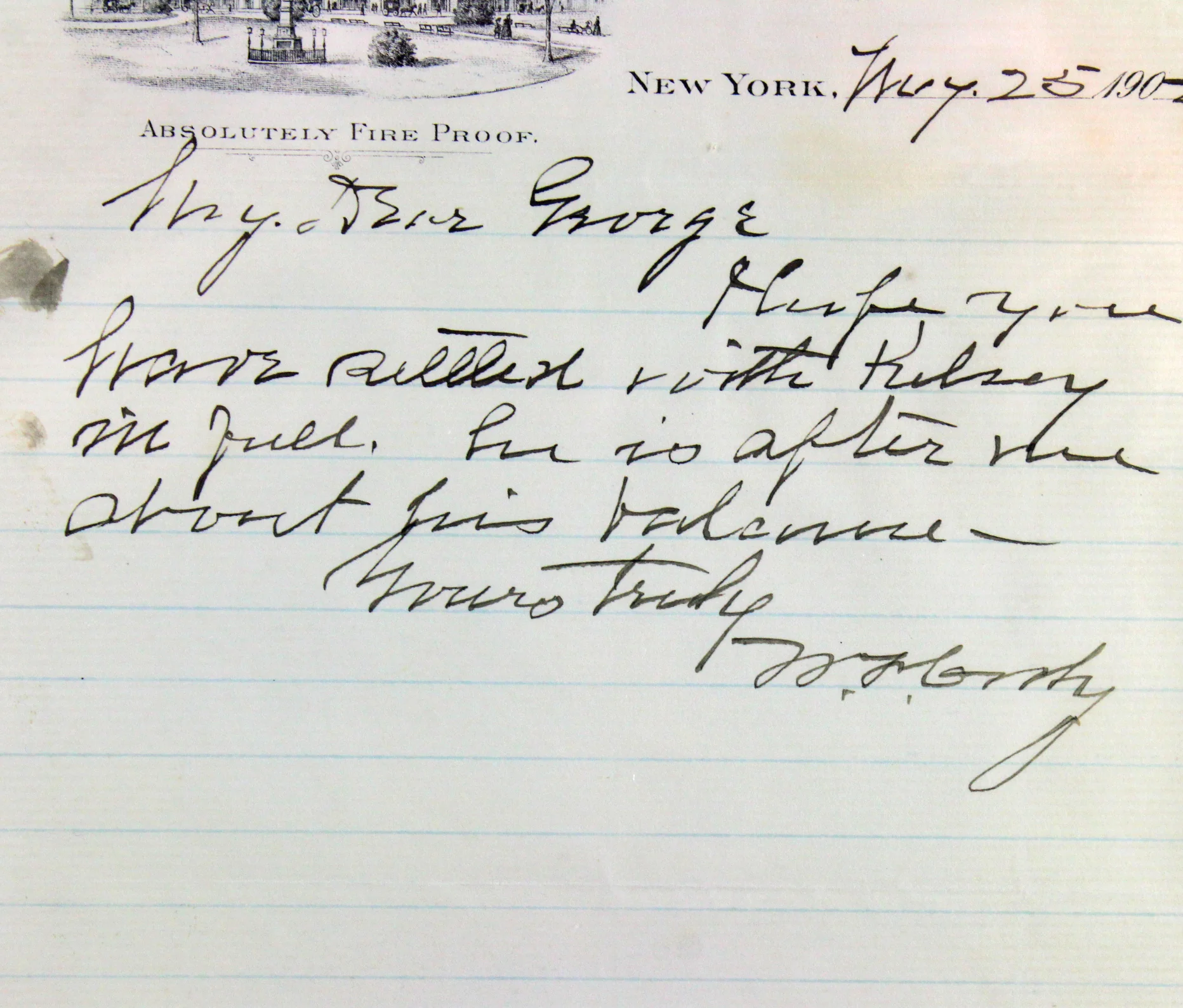 William Cody "Buffalo Bill" Signed 5.75x9 1902 Hand Written Letter BAS Slabbed - Image 4