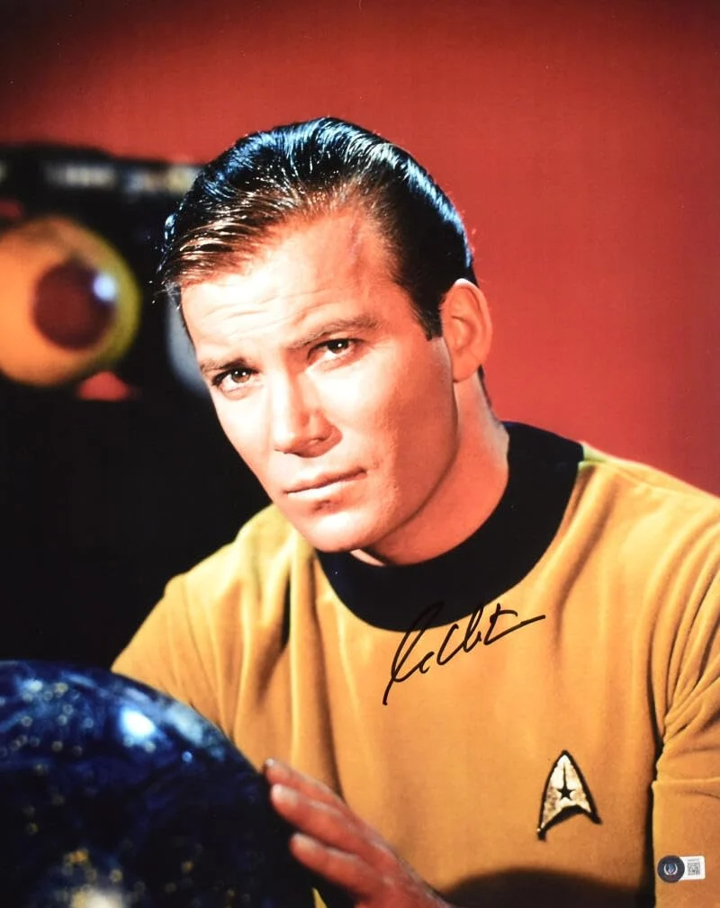 William Shatner Autographed Star Trek 16x20 Close Up Photo - Beckett W Hologram - Image 8