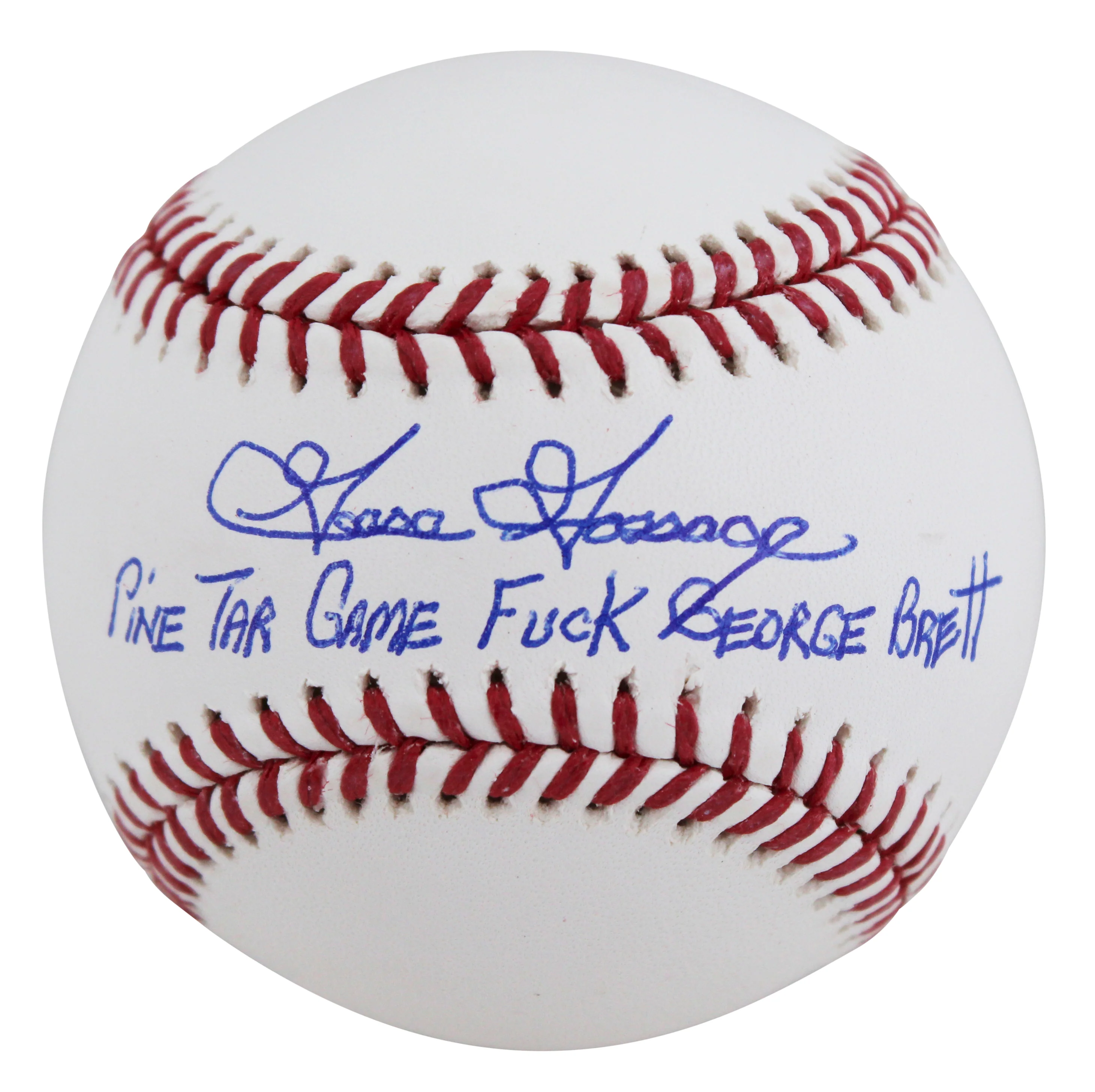 Yankees Goose Gossage "Pine Tar Game" Authentic Signed Oml Baseball BAS Witness - Image 3